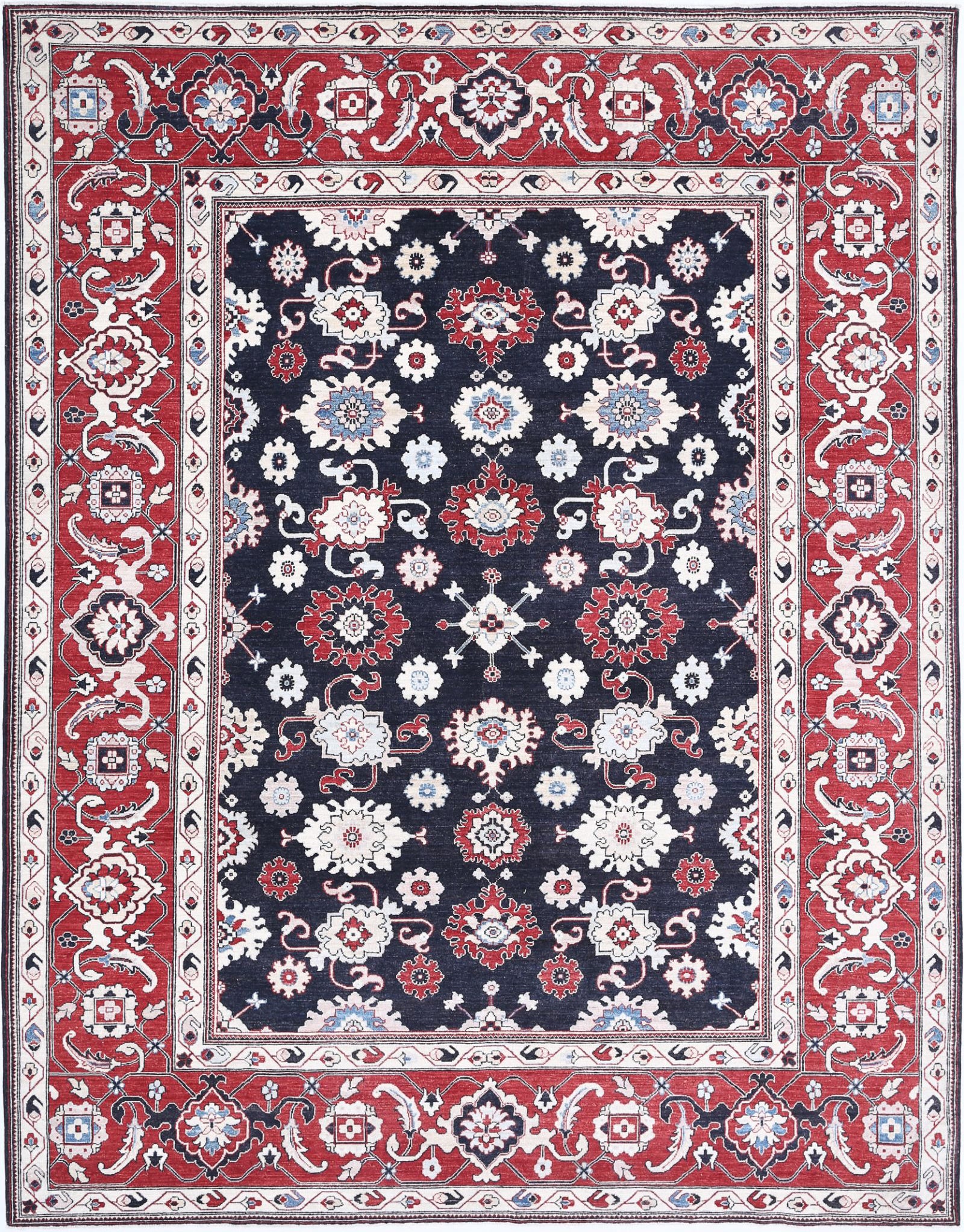 Hand Knotted Ziegler Farhan Wool Rug - 8'10'' x 11'4''