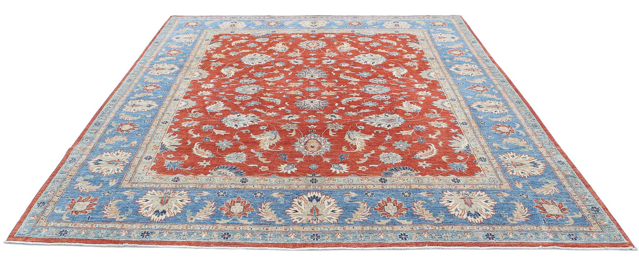Hand Knotted Ziegler Farhan Wool Rug - 8'4'' x 9'9''