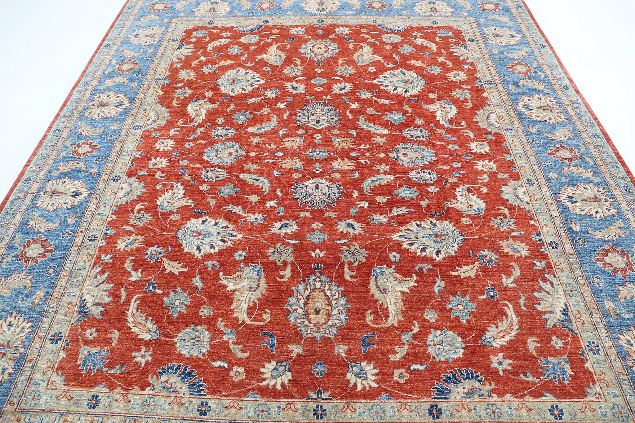 Hand Knotted Ziegler Farhan Wool Rug - 8'4'' x 9'9''