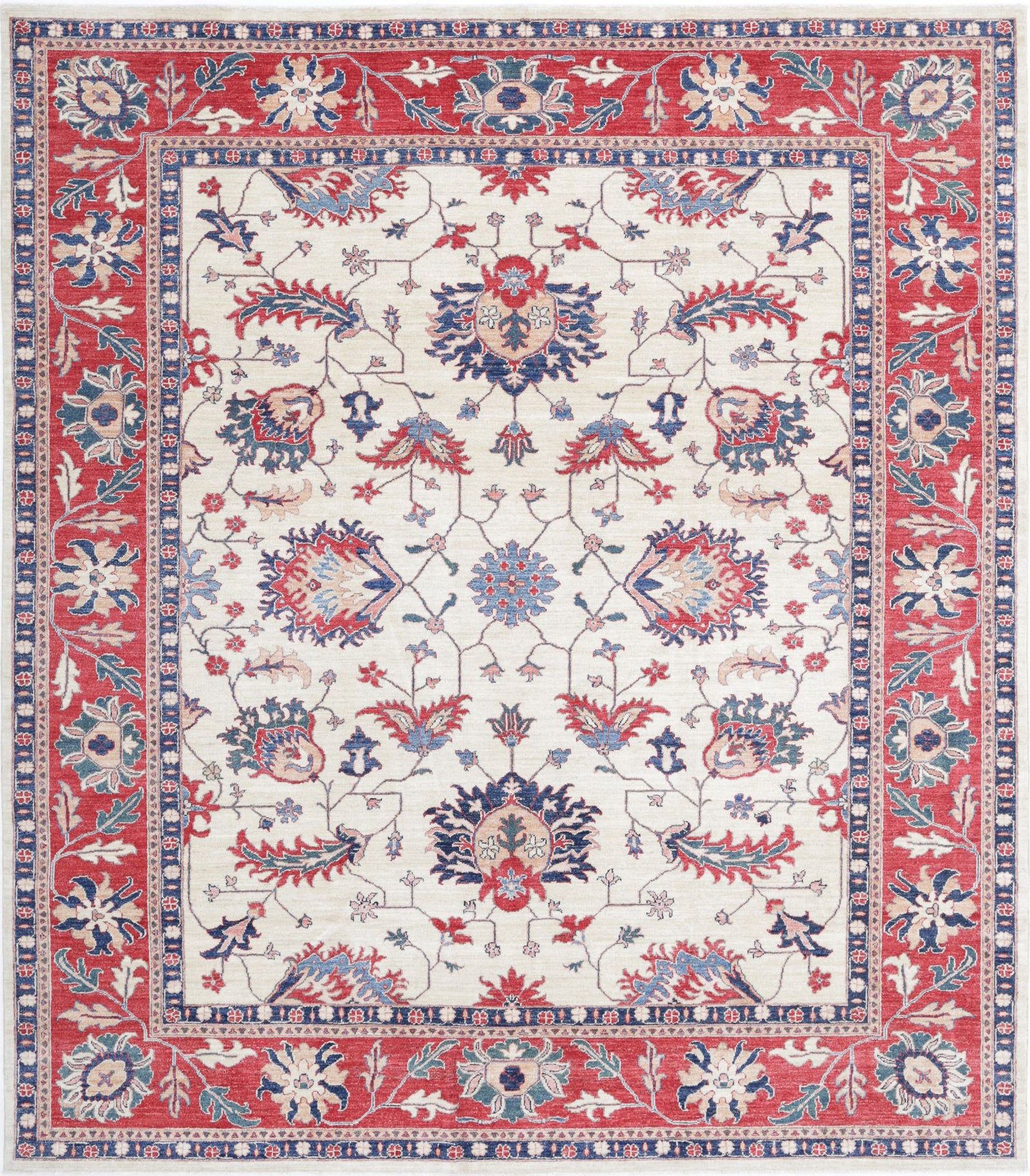 Hand Knotted Ziegler Farhan Wool Rug - 8'1'' x 9'1''