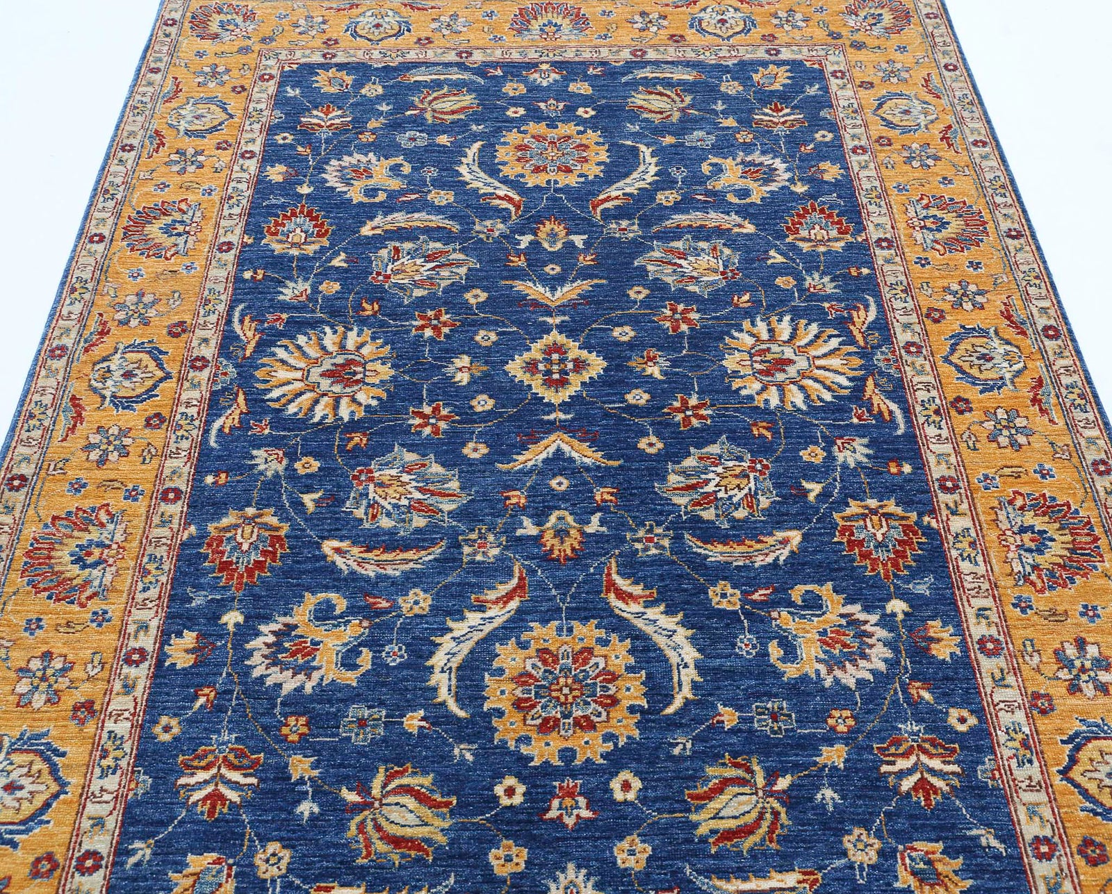 Hand Knotted Ziegler Farhan Wool Rug - 4'11'' x 6'7''