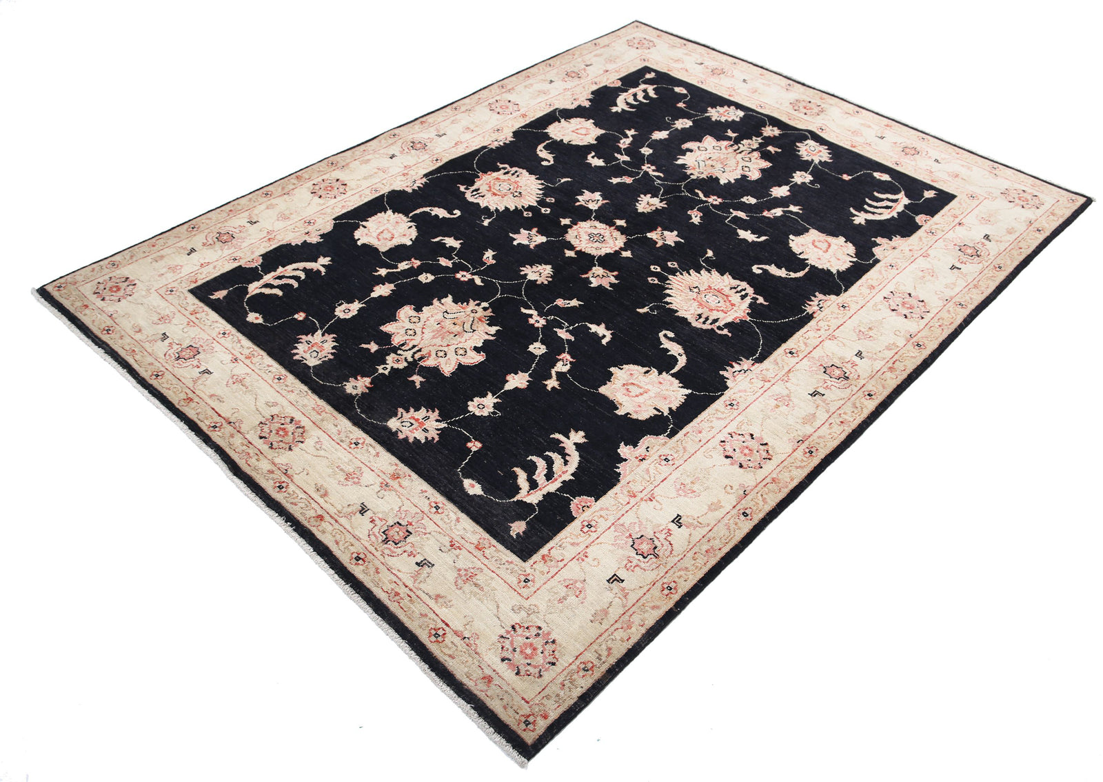 Hand Knotted Ziegler Farhan Wool Rug - 5'2'' x 6'8''