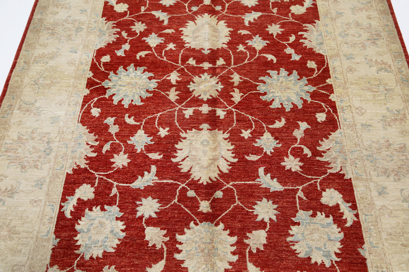 Hand Knotted Ziegler Farhan Wool Rug - 5'0'' x 6'9''