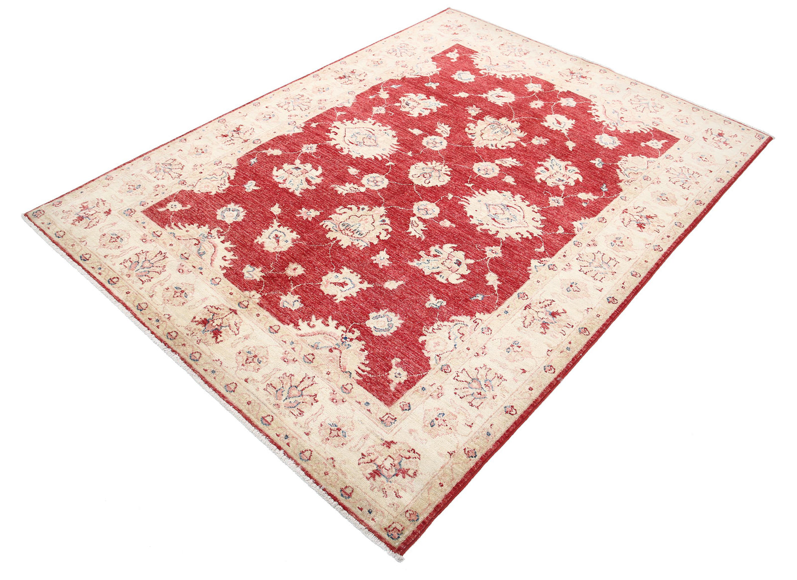 Hand Knotted Ziegler Farhan Wool Rug - 4'11'' x 6'6''