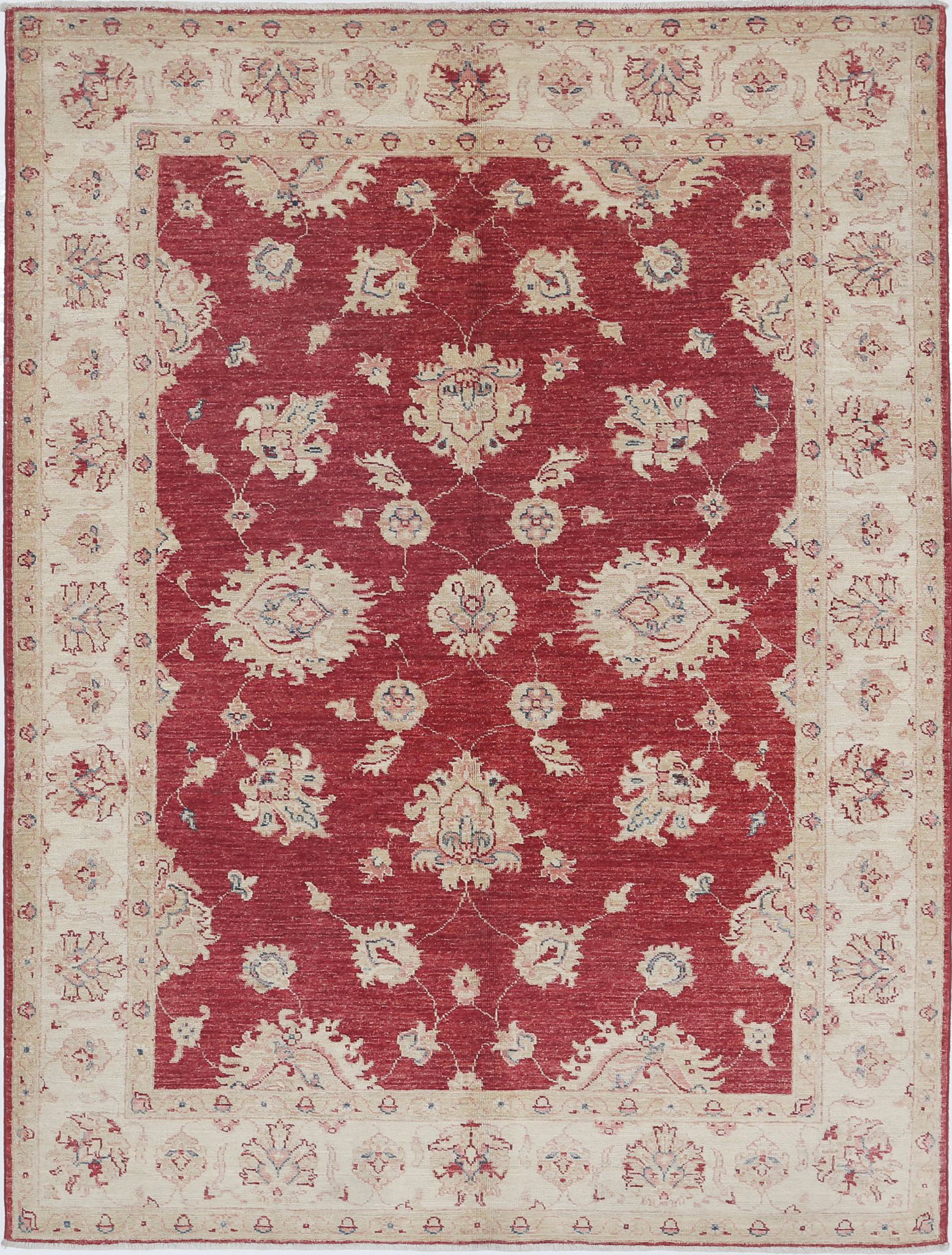 Hand Knotted Ziegler Farhan Wool Rug - 4'11'' x 6'6''