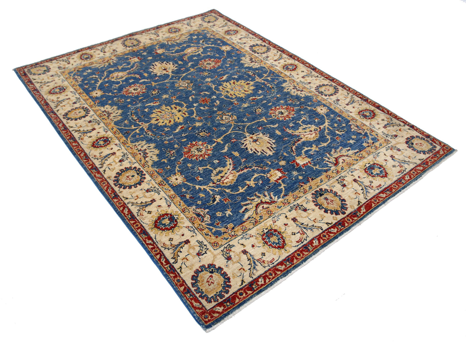 Hand Knotted Ziegler Farhan Wool Rug - 5'0'' x 6'8''