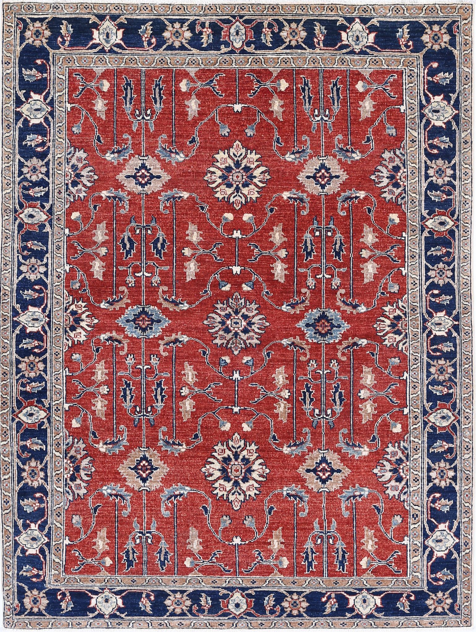 Hand Knotted Ziegler Farhan Wool Rug - 4'11'' x 6'7''