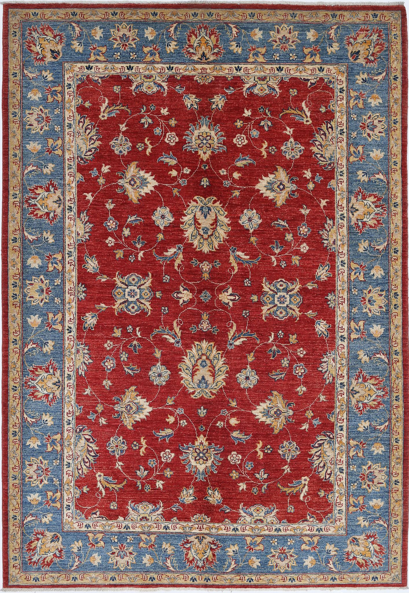 Hand Knotted Ziegler Farhan Wool Rug - 5'9'' x 8'4''