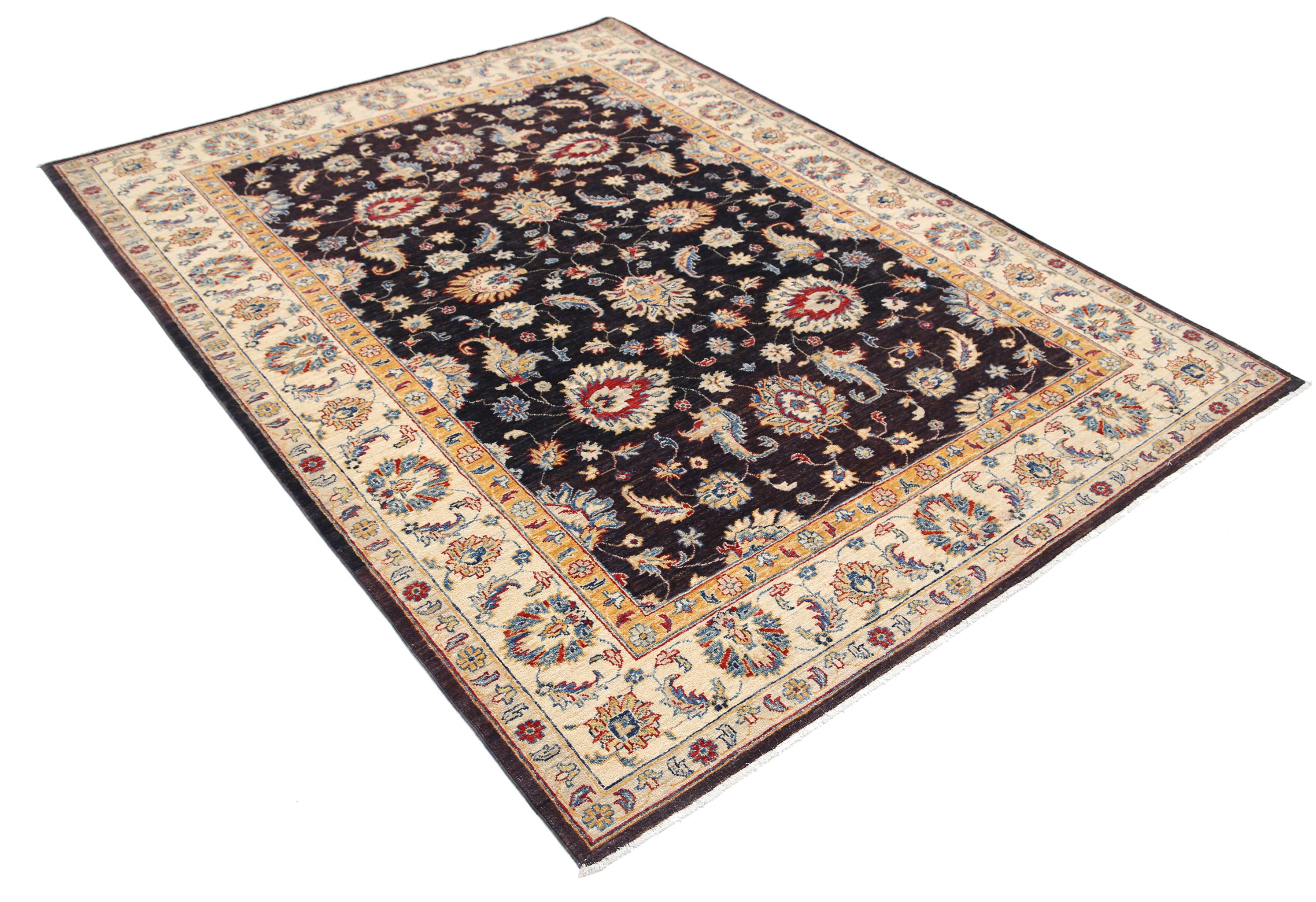 Hand Knotted Ziegler Farhan Wool Rug - 5'10'' x 7'10''
