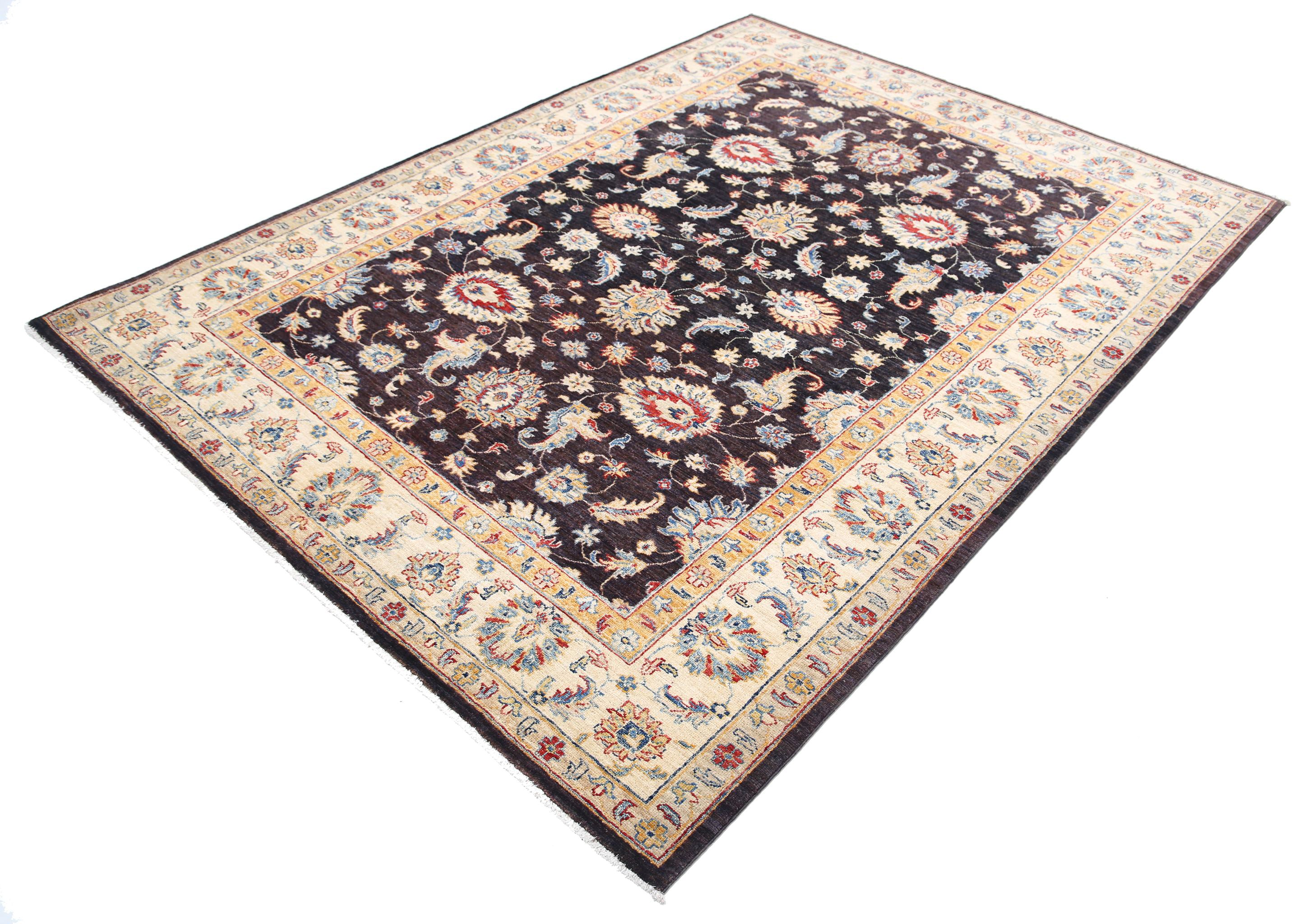 Hand Knotted Ziegler Farhan Wool Rug - 5'10'' x 7'10''