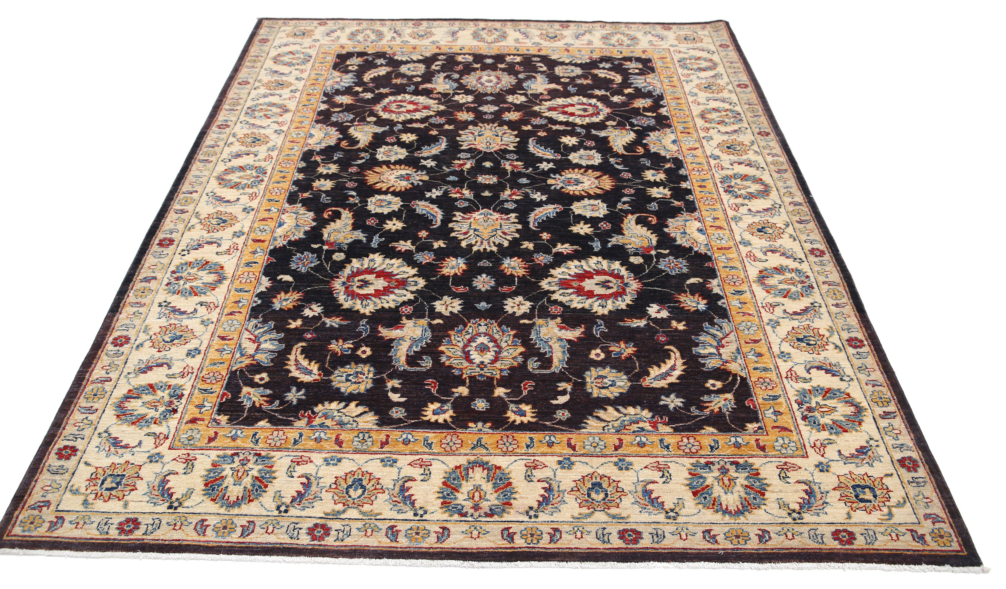 Hand Knotted Ziegler Farhan Wool Rug - 5'10'' x 7'10''