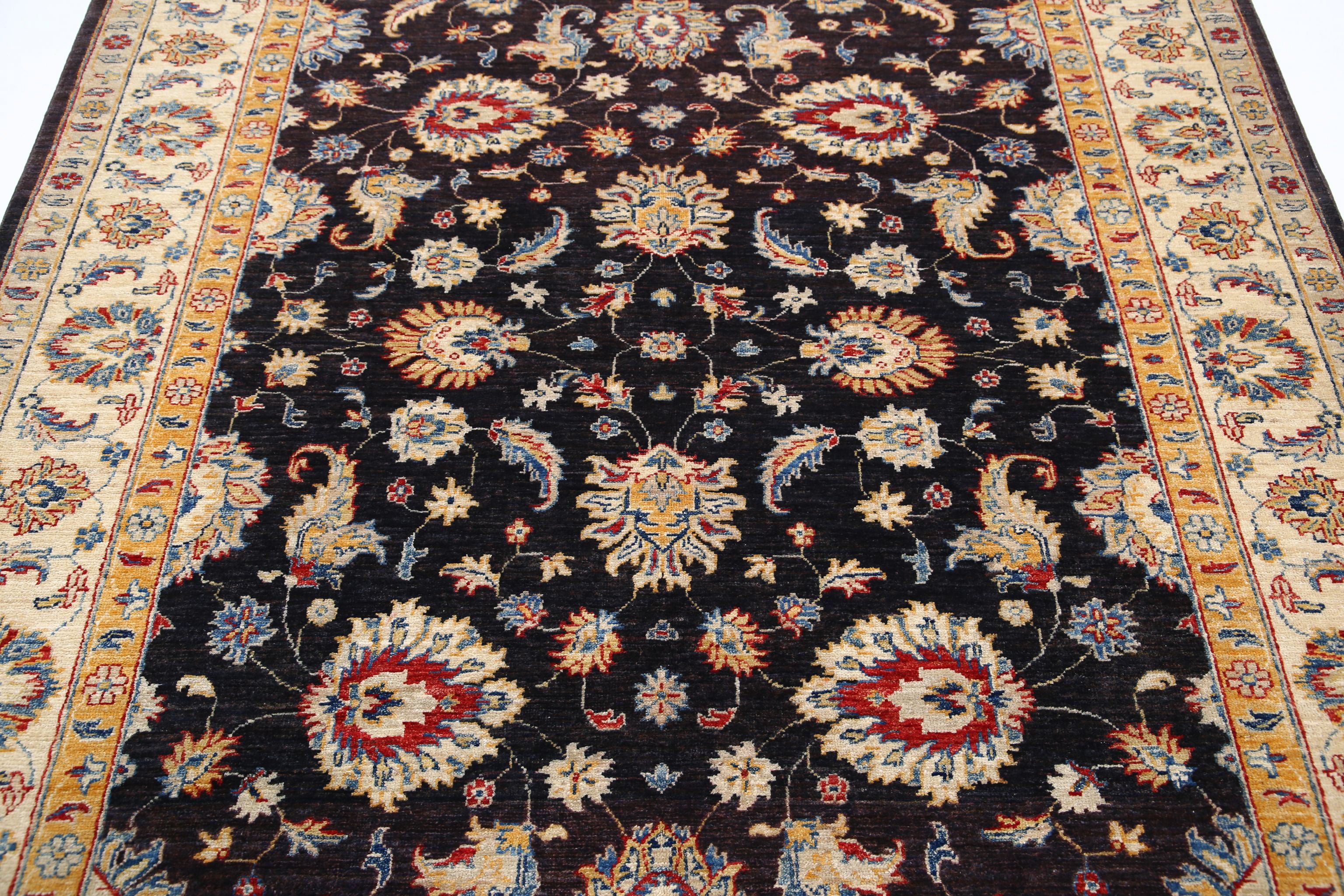 Hand Knotted Ziegler Farhan Wool Rug - 5'10'' x 7'10''