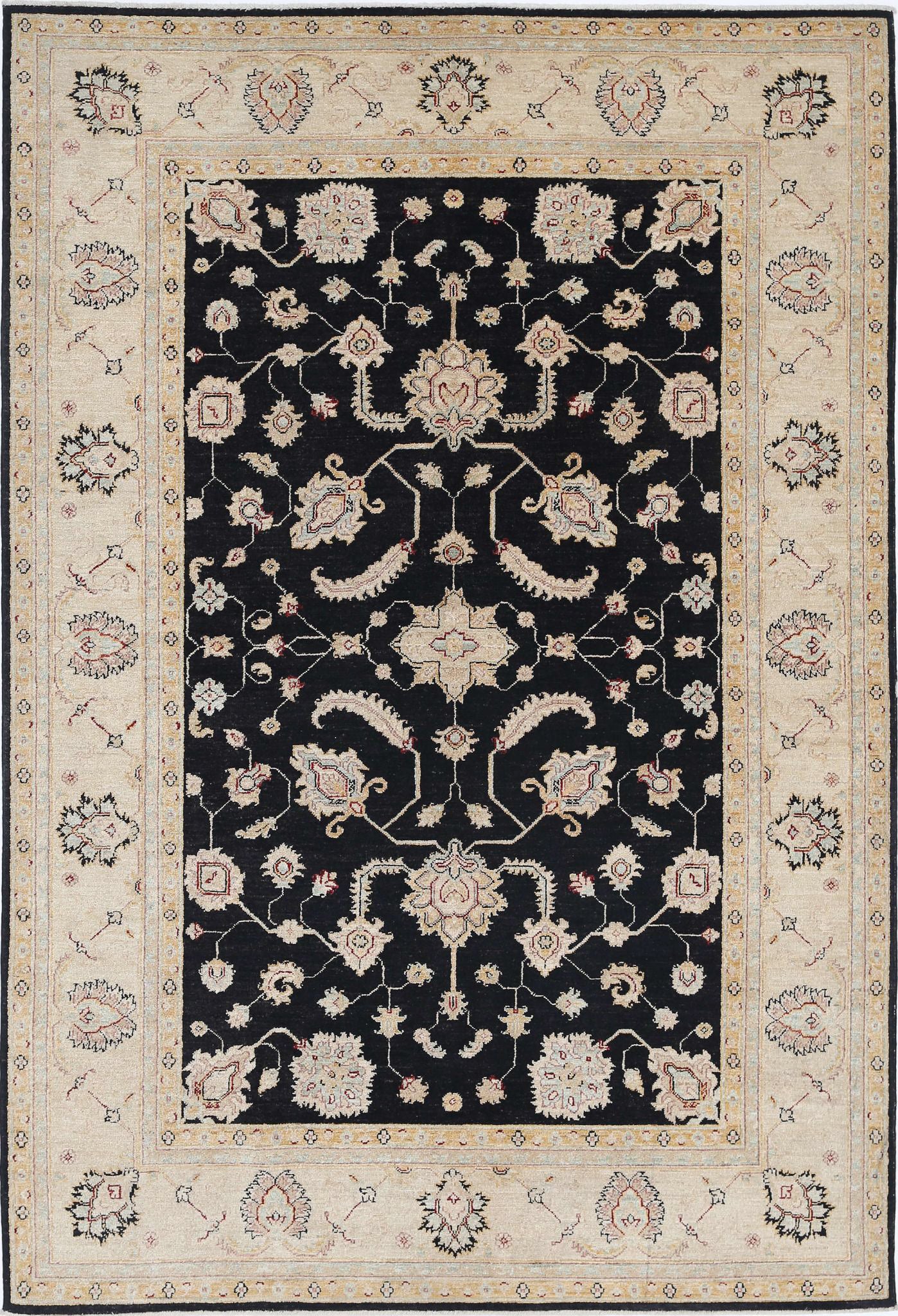 Hand Knotted Ziegler Farhan Wool Rug - 5'7'' x 8'1''