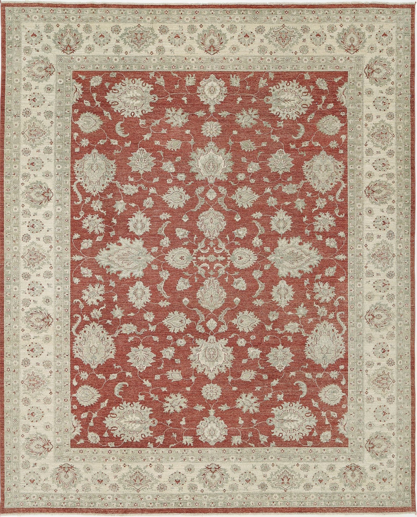 Hand Knotted Ziegler Farhan Wool Rug - 9'7'' x 11'11''