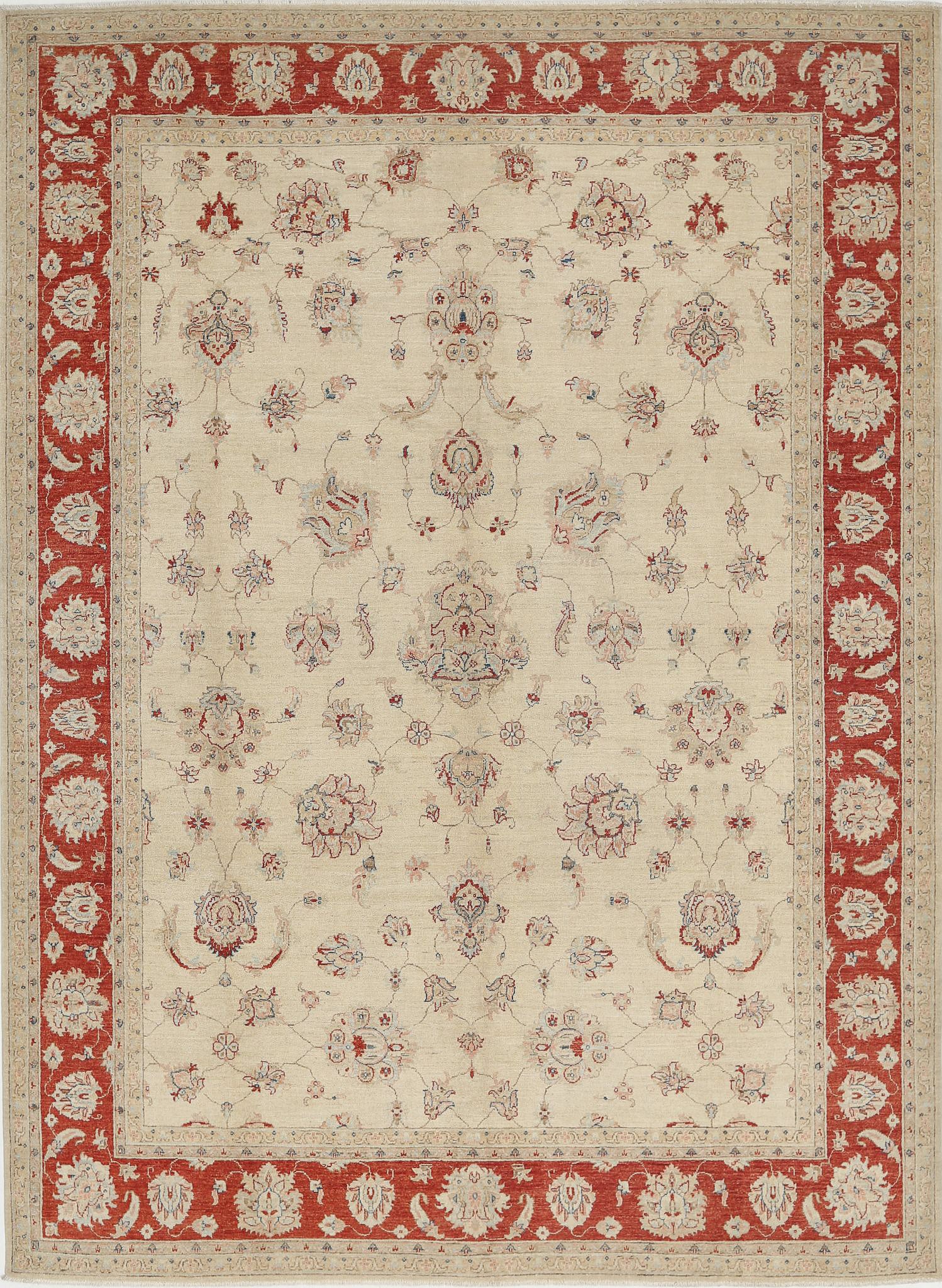 Hand Knotted Ziegler Farhan Wool Rug - 8'11'' x 12'2''