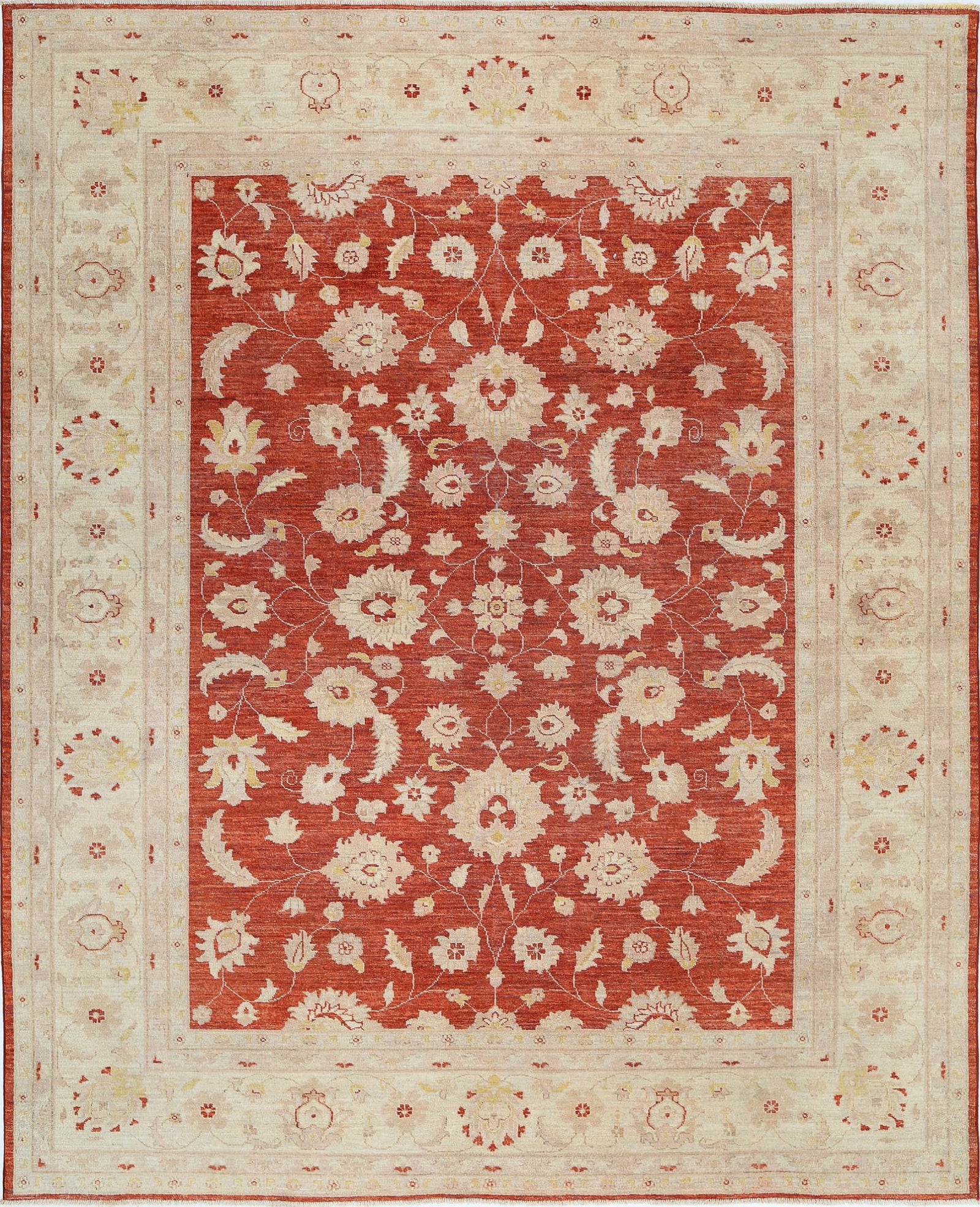 Hand Knotted Ziegler Farhan Wool Rug - 7'10'' x 9'7''