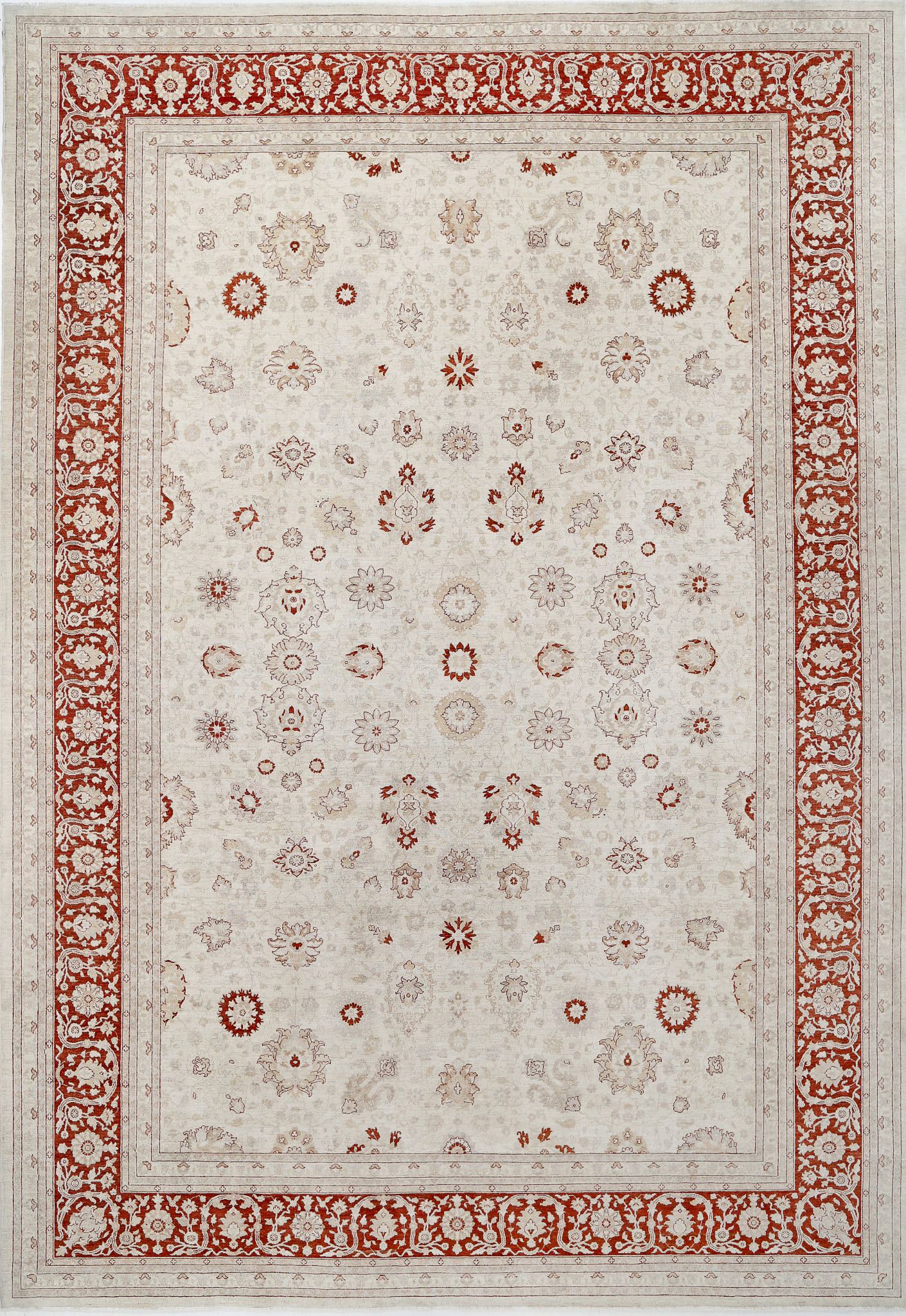 Hand Knotted Ziegler Farhan Wool Rug - 15'0'' x 21'6''
