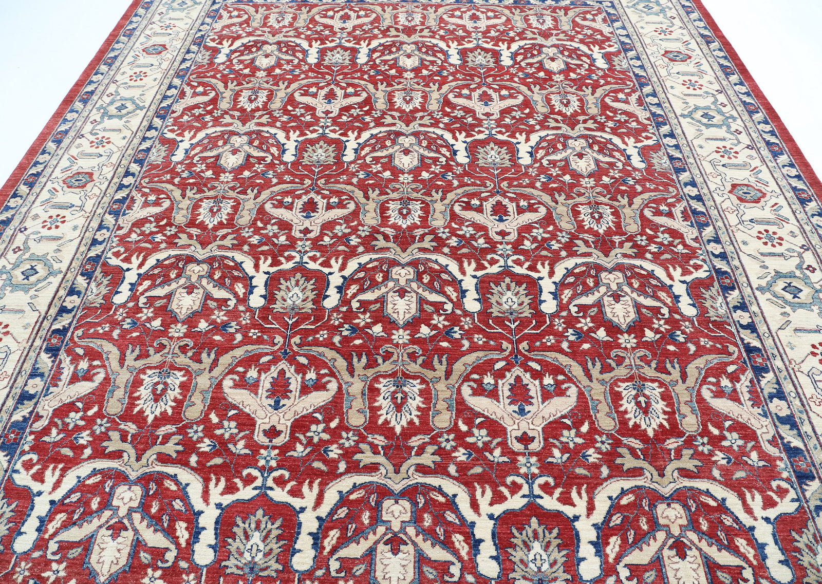 Hand Knotted Ziegler Farhan Wool Rug - 9'0'' x 11'6''