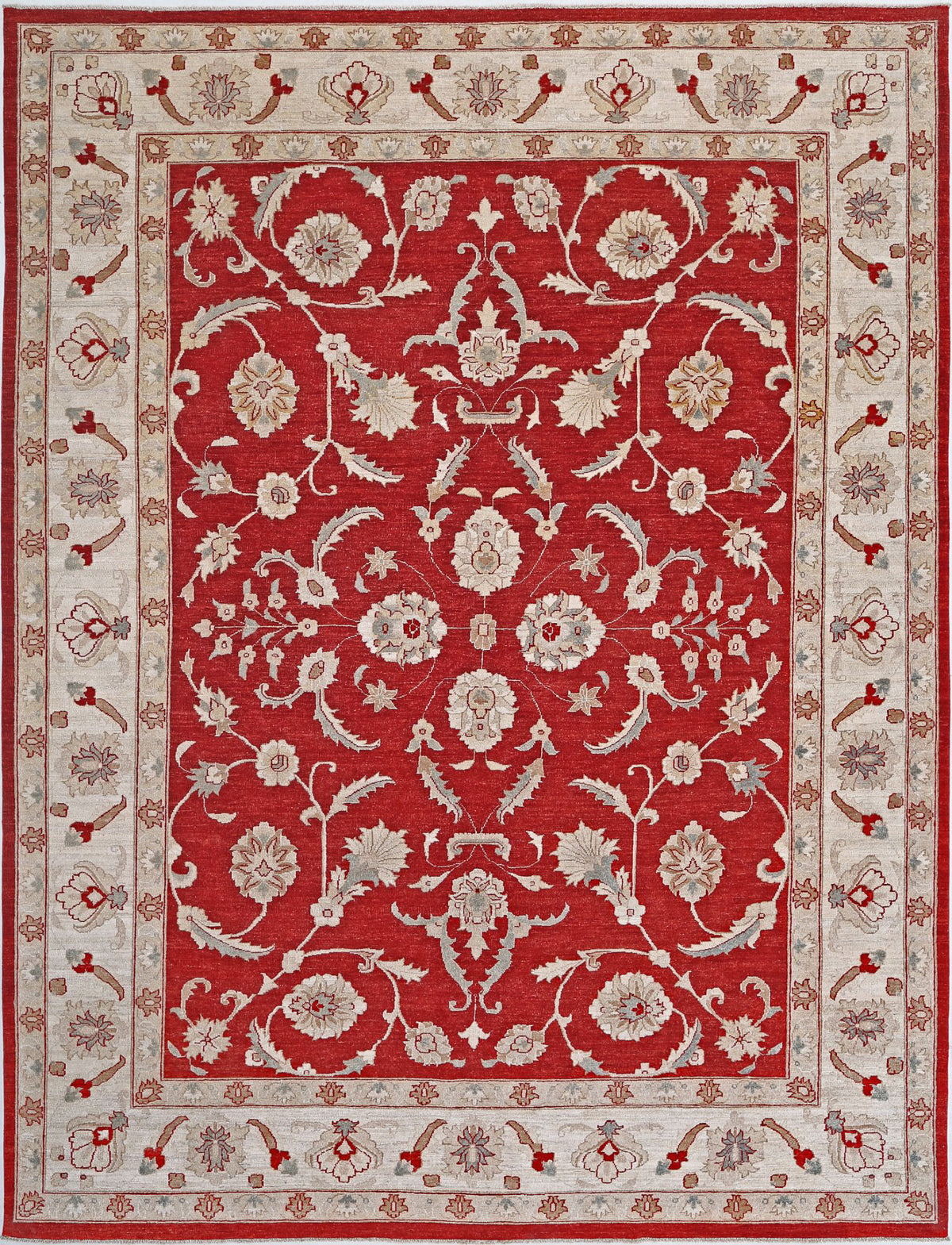 Hand Knotted Ziegler Farhan Wool Rug - 9&#39;0&#39;&#39; x 11&#39;11&#39;&#39;