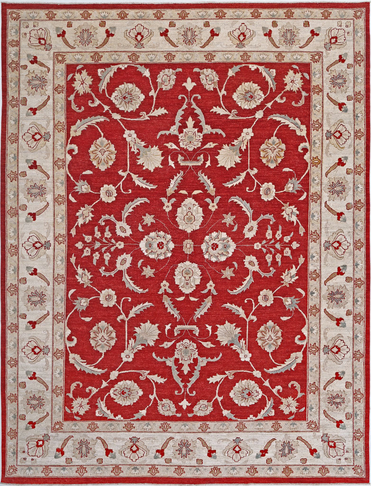 Hand Knotted Ziegler Farhan Wool Rug - 9'0'' x 11'11''
