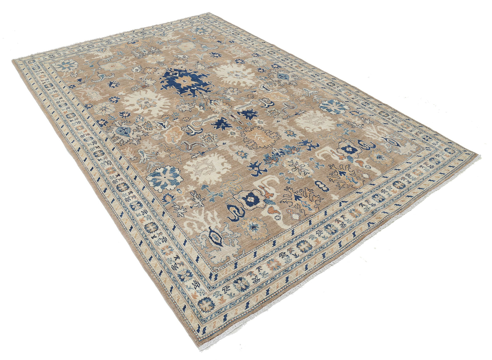 Hand Knotted Ziegler Farhan Wool Rug - 6'5'' x 9'4''