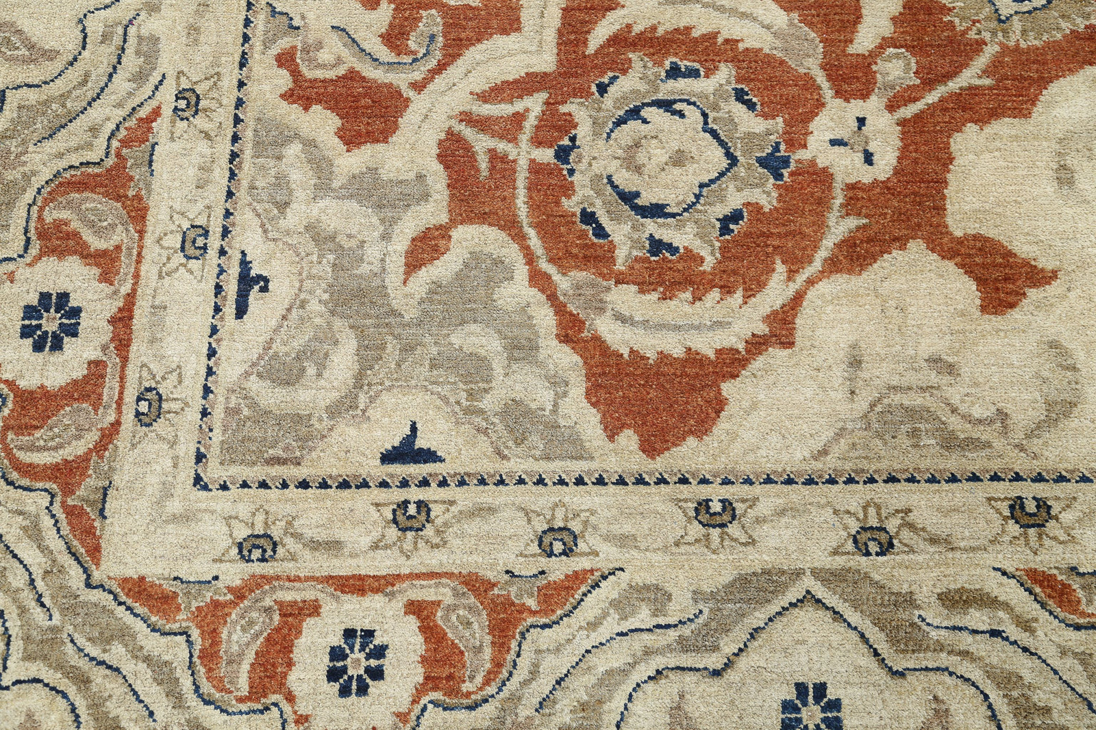 Hand Knotted Ziegler Farhan Wool Rug - 8'0'' x 10'0''