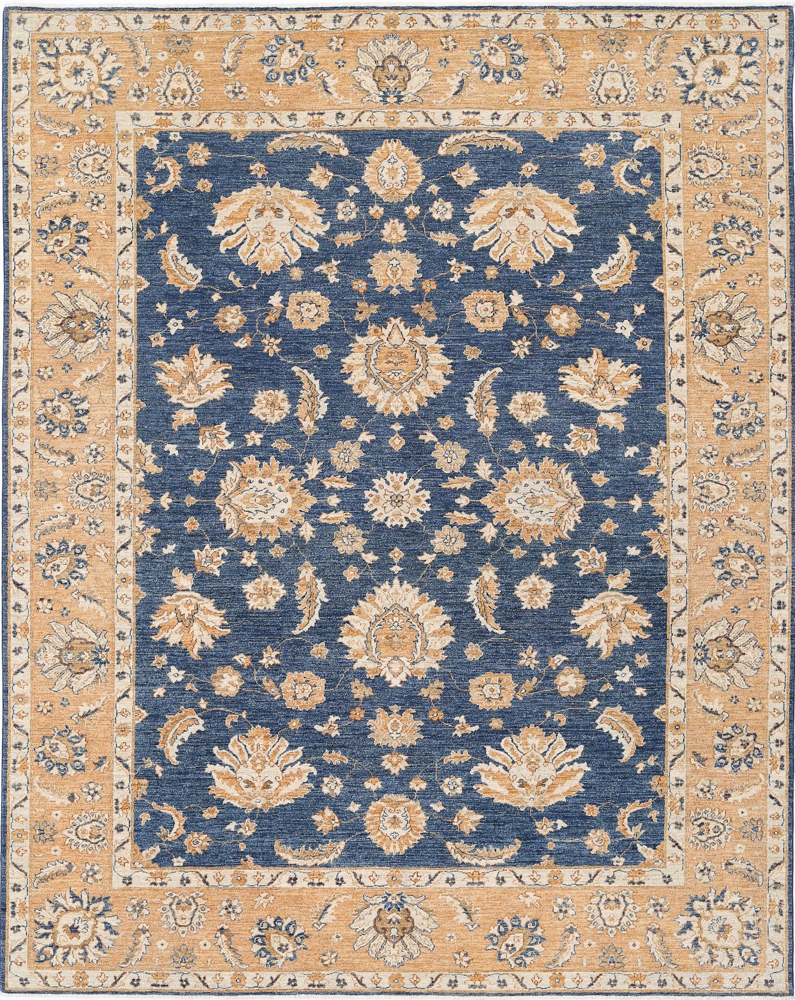 Hand Knotted Ziegler Farhan Wool Rug - 9'3'' x 11'7''