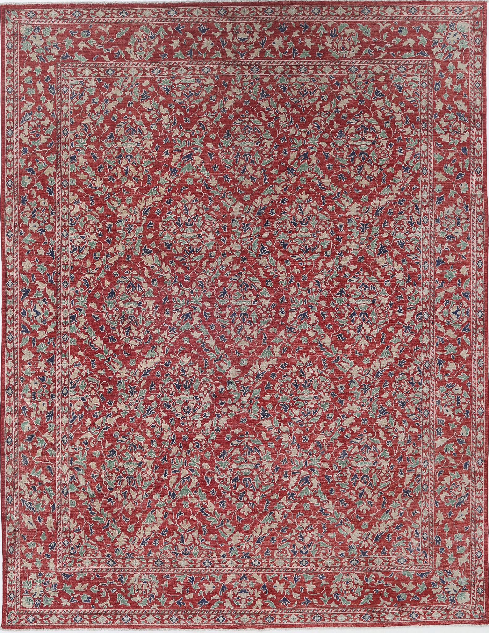 Hand Knotted Ziegler Farhan Wool Rug - 7'11'' x 9'10''