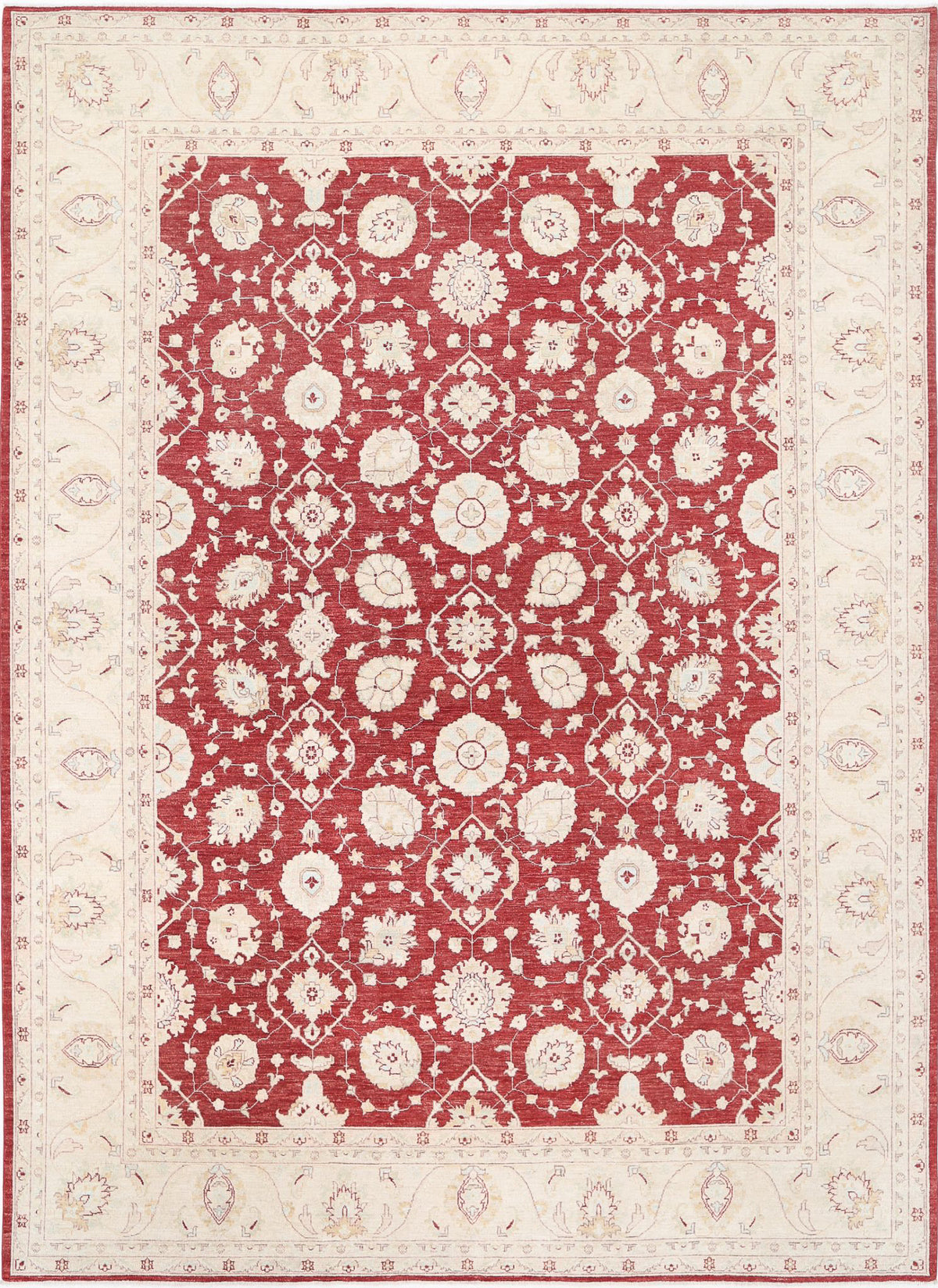 Hand Knotted Ziegler Wool Rug - 9&#39;11&#39;&#39; x 13&#39;8&#39;&#39;