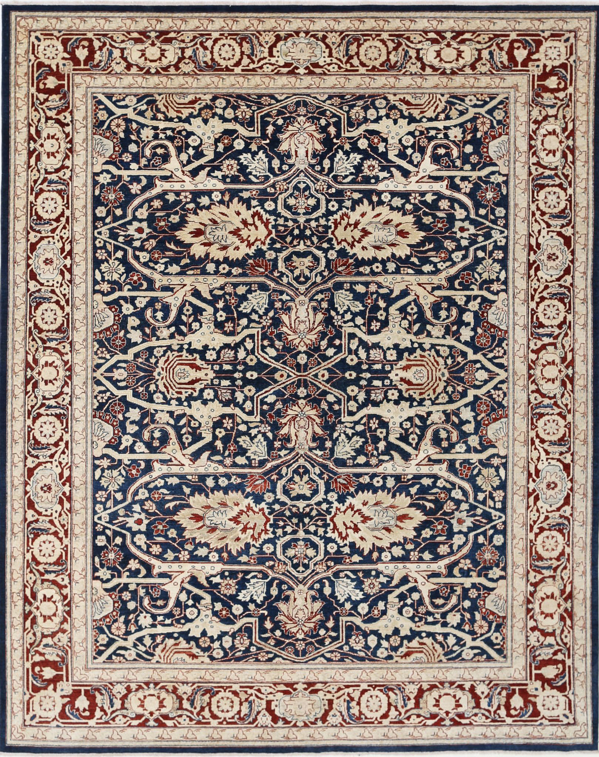 Hand Knotted Ziegler Farhan Wool Rug - 9&#39;0&#39;&#39; x 11&#39;6&#39;&#39;
