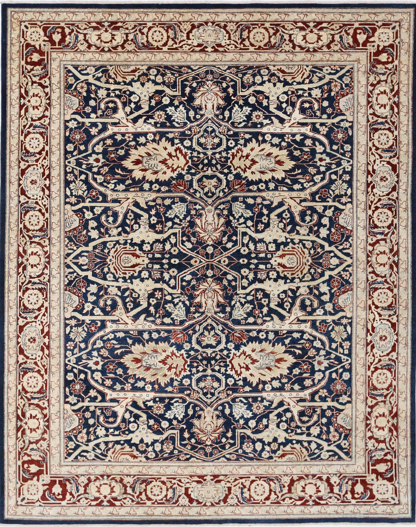 Hand Knotted Ziegler Farhan Wool Rug - 9'0'' x 11'6''