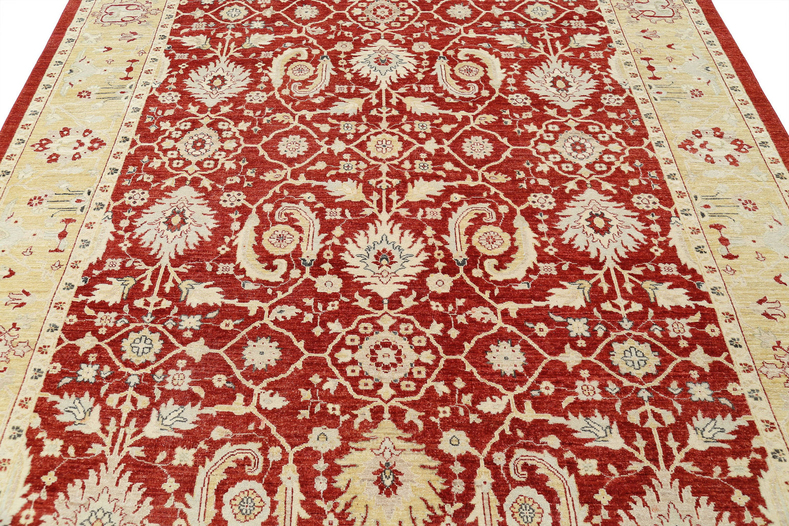 Hand Knotted Ziegler Farhan Wool Rug - 7'9'' x 10'10''