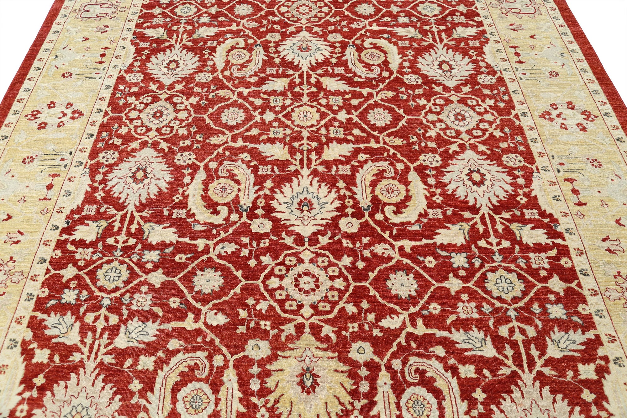 Hand Knotted Ziegler Farhan Wool Rug - 7'9'' x 10'10''