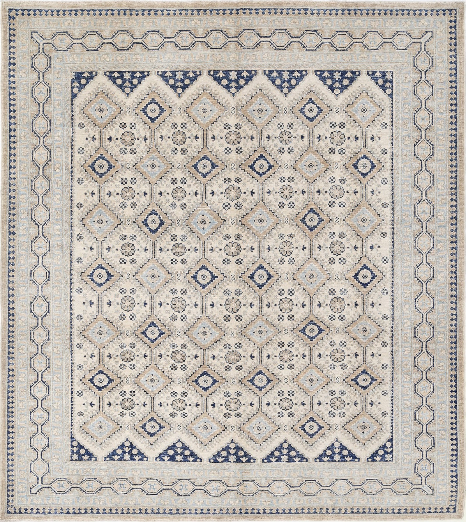 Hand Knotted Serenity Wool Rug - 8'3'' x 9'2''