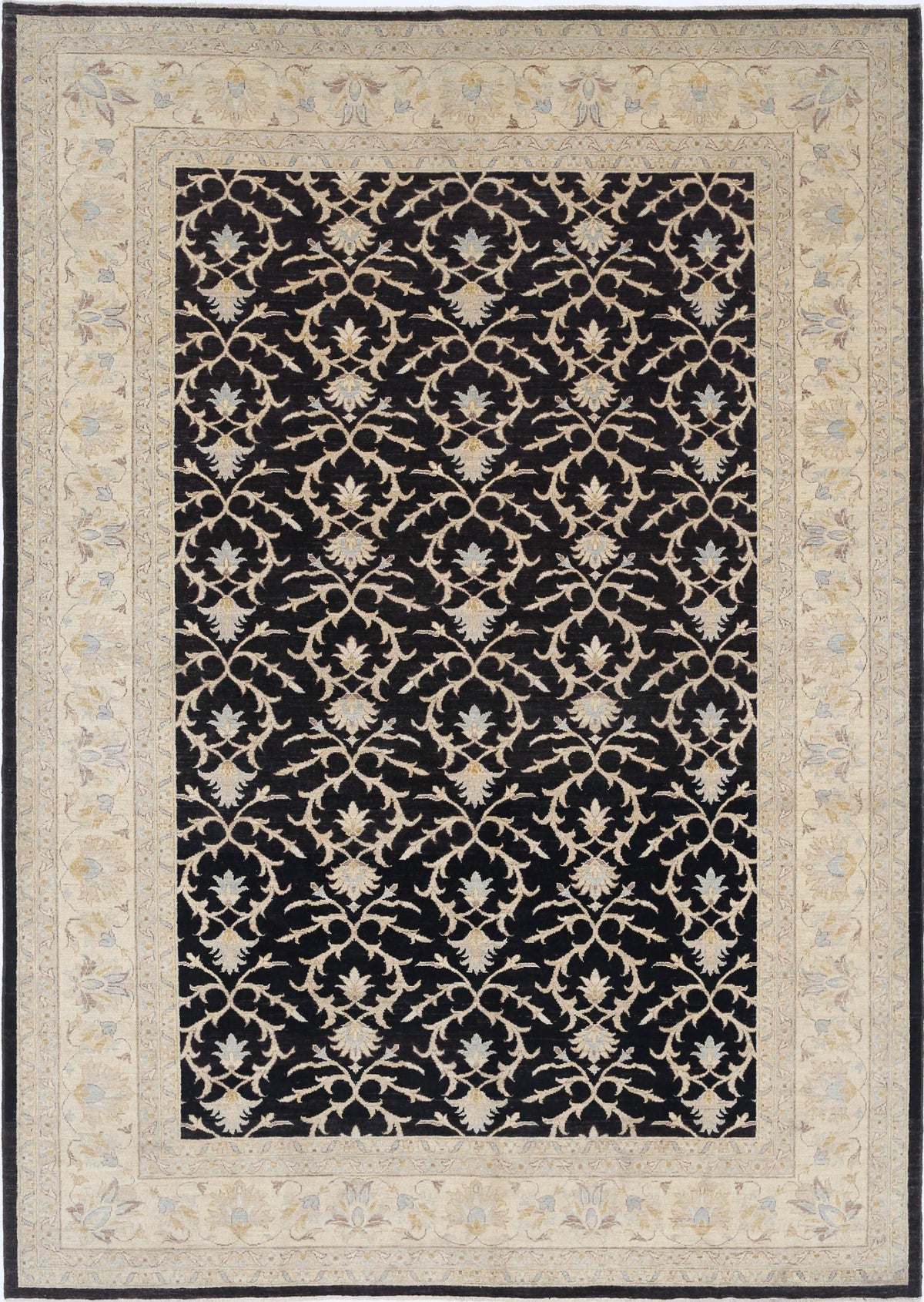 Hand Knotted Ziegler Farhan Wool Rug - 7&#39;9&#39;&#39; x 10&#39;9&#39;&#39;