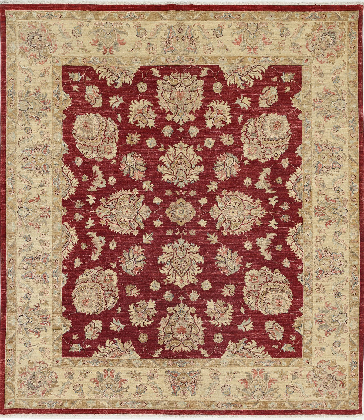 Hand Knotted Ziegler Farhan Wool Rug - 7&#39;11&#39;&#39; x 9&#39;1&#39;&#39;