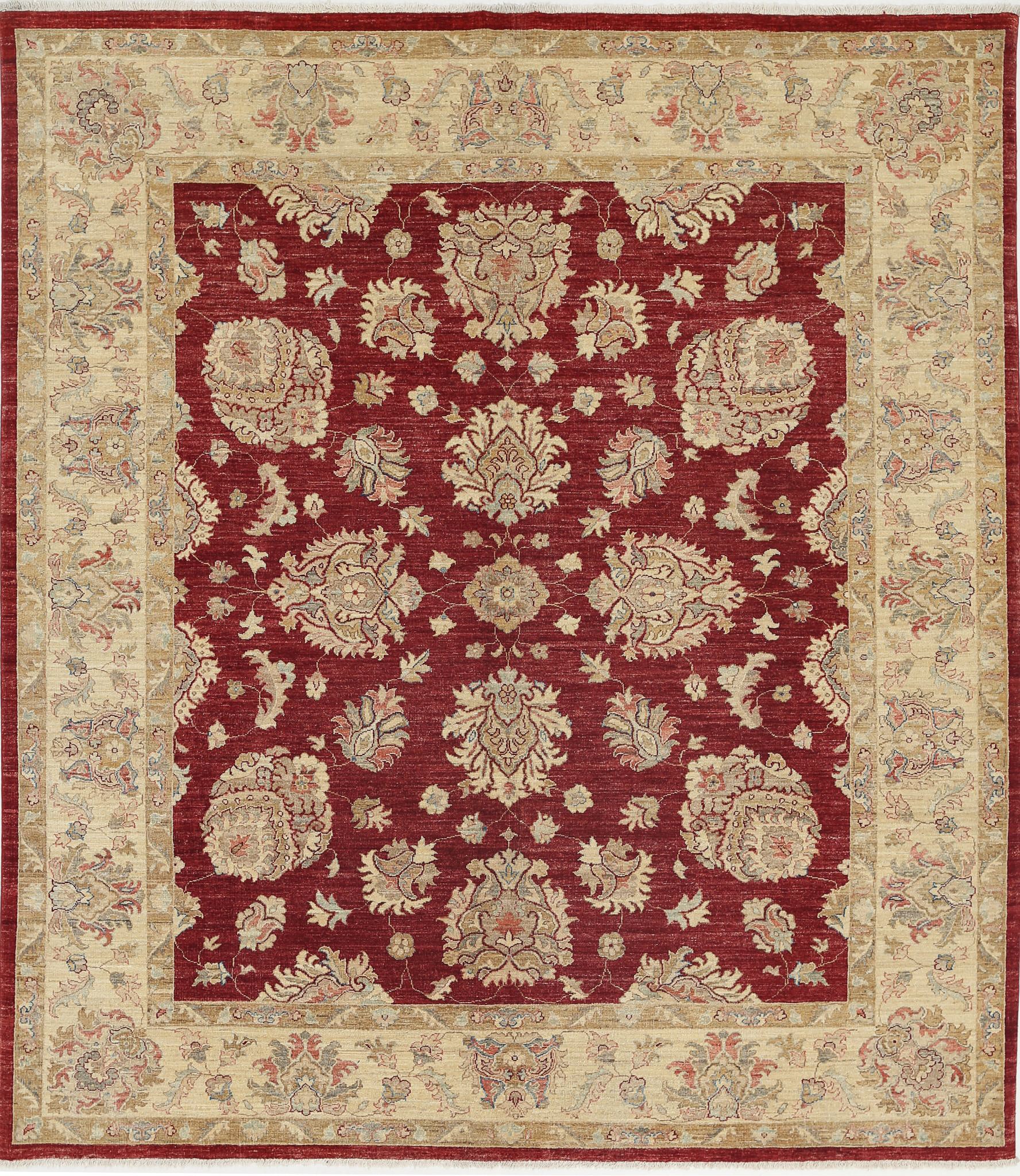 Hand Knotted Ziegler Farhan Wool Rug - 7'11'' x 9'1''