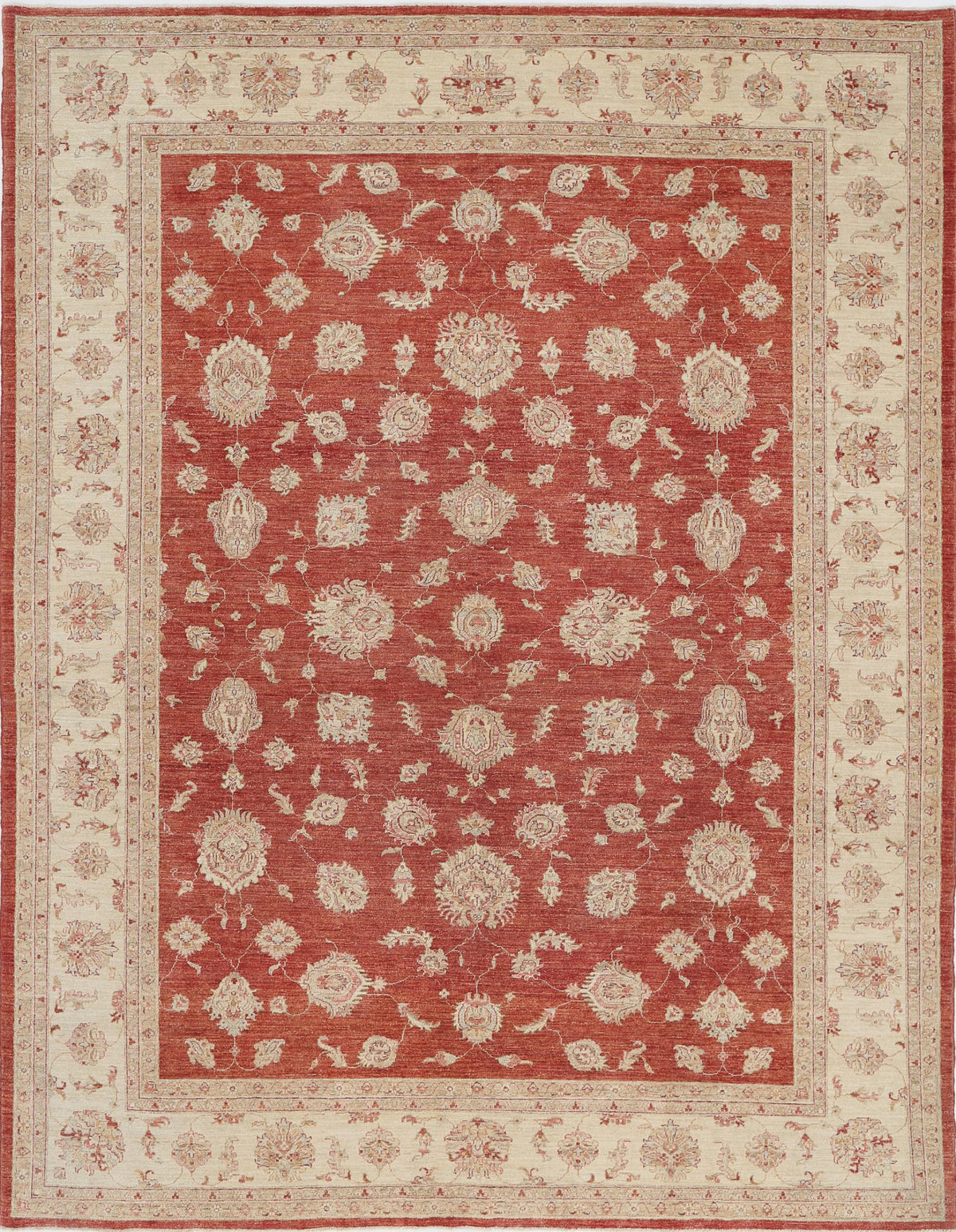 Hand Knotted Ziegler Farhan Wool Rug - 8&#39;10&#39;&#39; x 11&#39;5&#39;&#39;