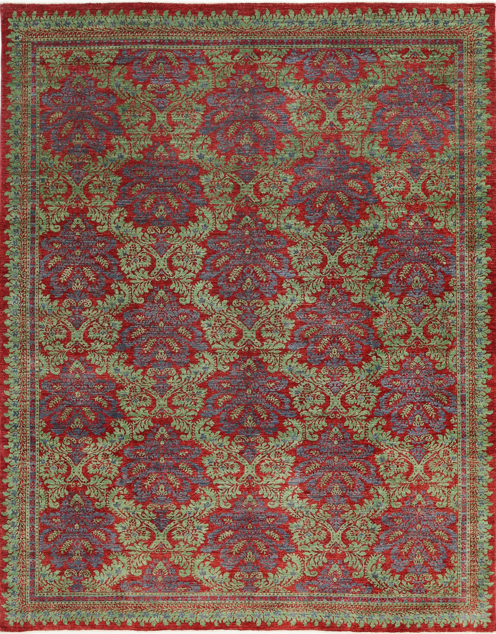 Hand Knotted Ziegler Farhan Wool Rug - 7'10'' x 9'9''