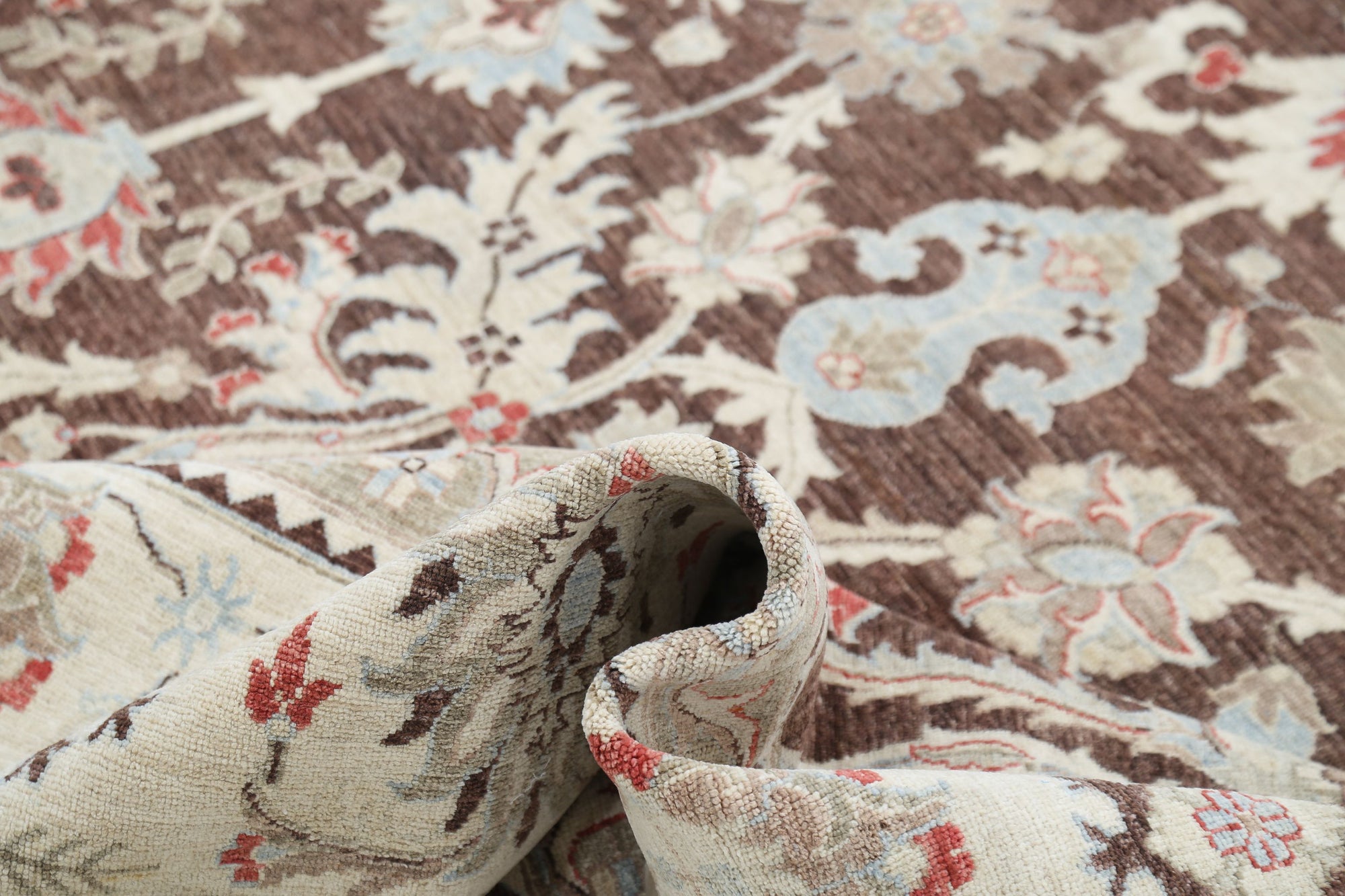 Hand Knotted Ziegler Farhan Wool Rug - 11'8'' x 14'11''