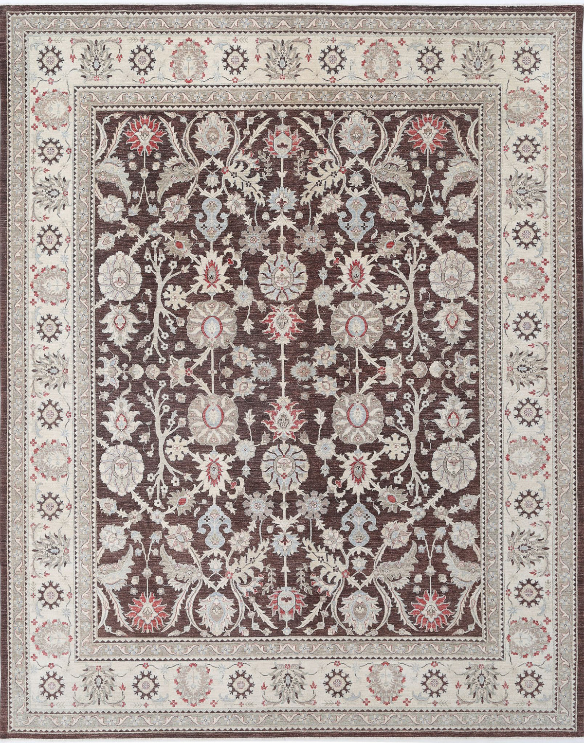 Hand Knotted Ziegler Farhan Wool Rug - 11&#39;8&#39;&#39; x 14&#39;11&#39;&#39;