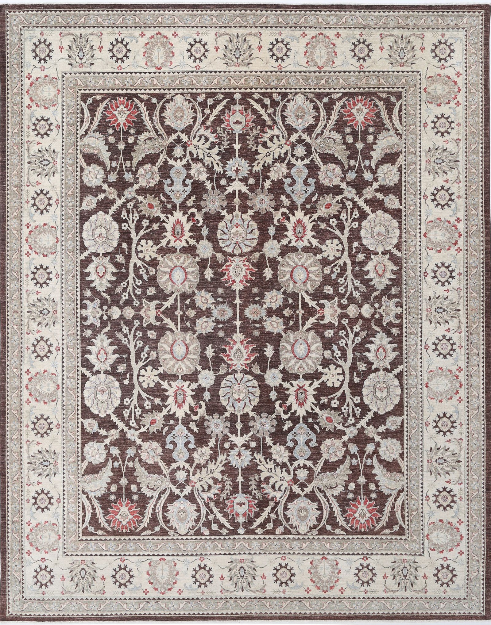 Hand Knotted Ziegler Farhan Wool Rug - 11'8'' x 14'11''