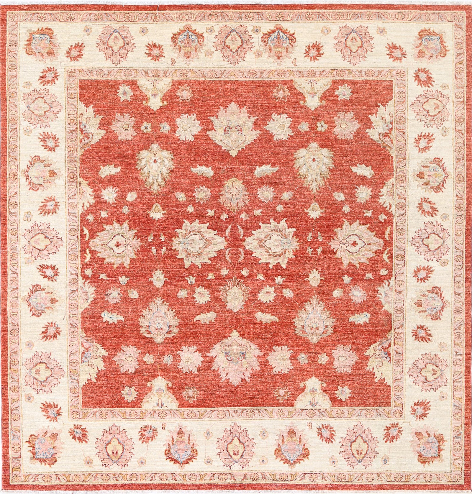 Hand Knotted Ziegler Farhan Wool Rug - 7'9'' x 8'2''