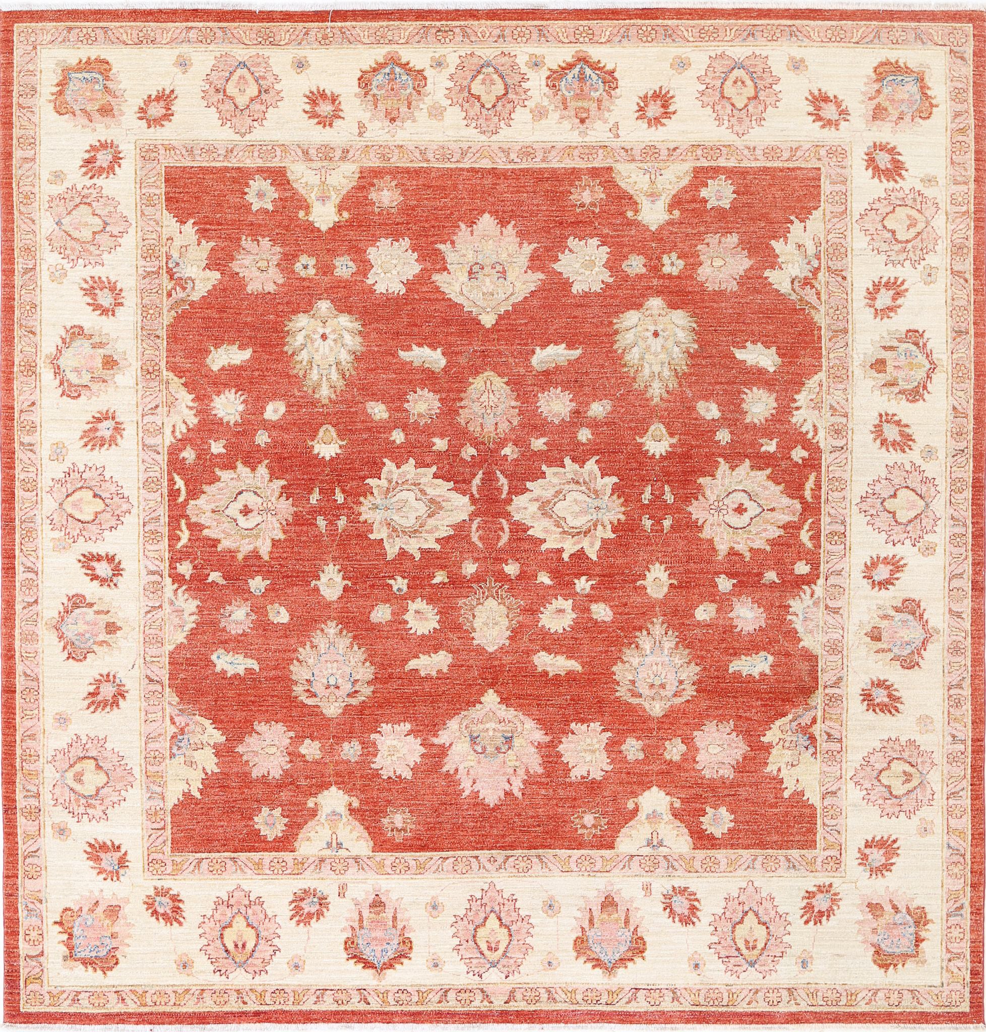 Hand Knotted Ziegler Farhan Wool Rug - 7'9'' x 8'2''