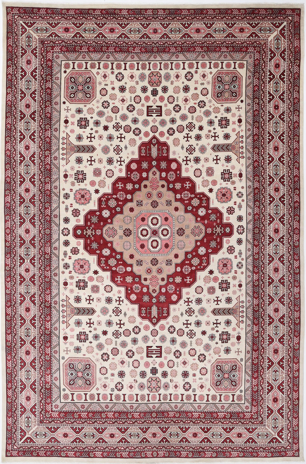 Hand Knotted Ziegler Farhan Wool Rug - 11&#39;10&#39;&#39; x 17&#39;10&#39;&#39;