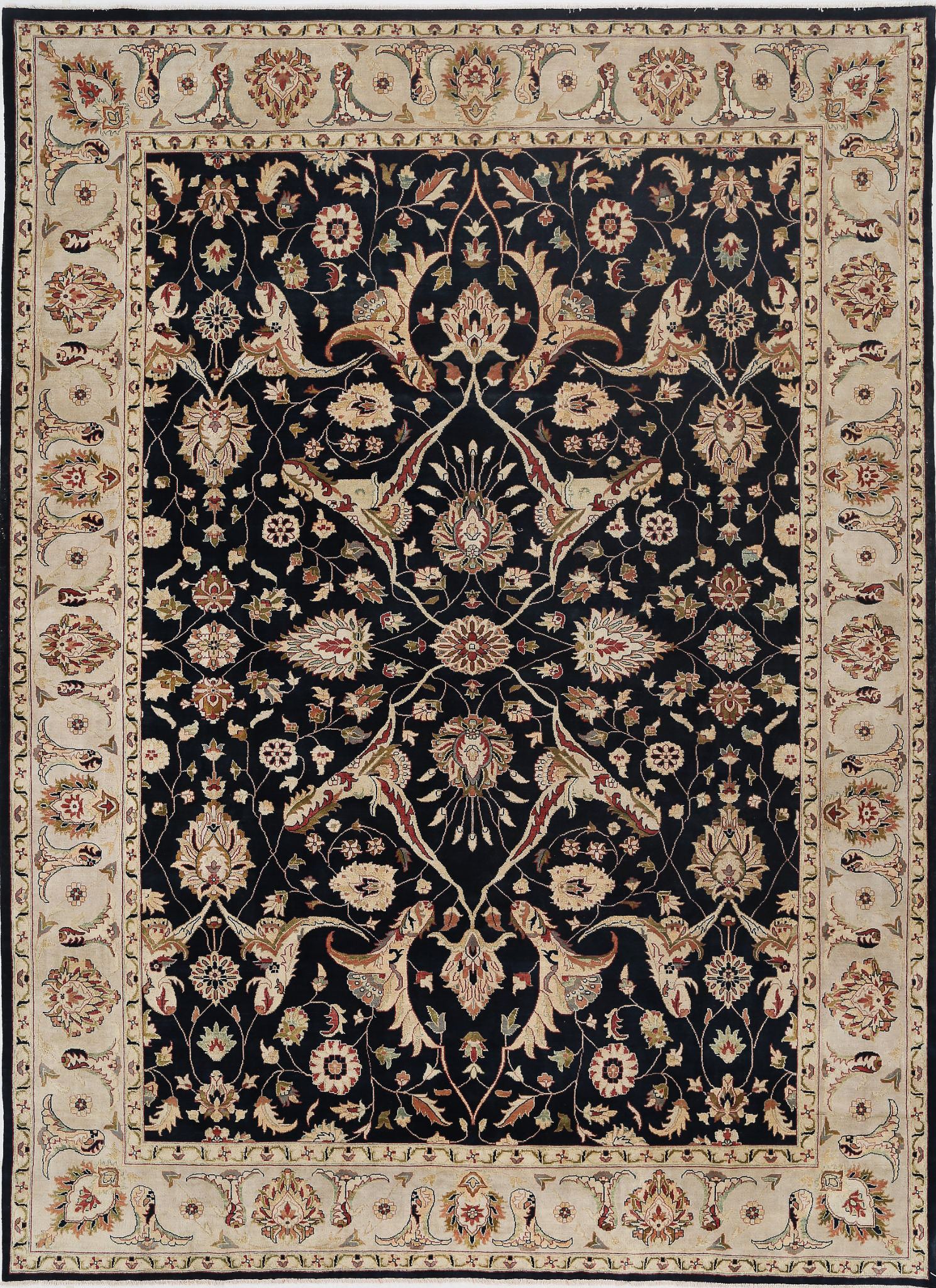 Hand Knotted Ziegler Wool Rug - 10'0'' x 13'8''