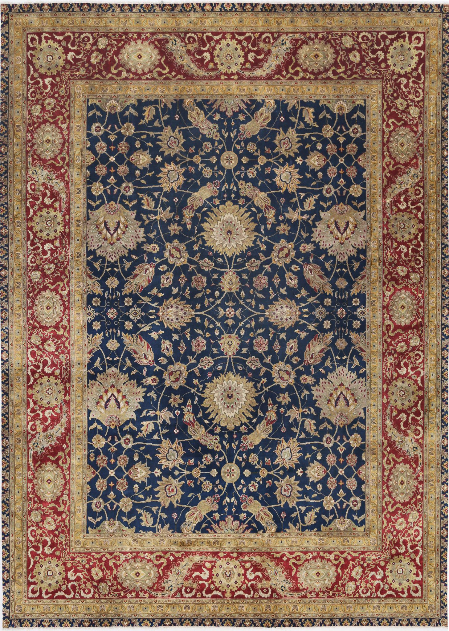 Hand Knotted Ziegler Wool Rug - 9'11'' x 13'10''