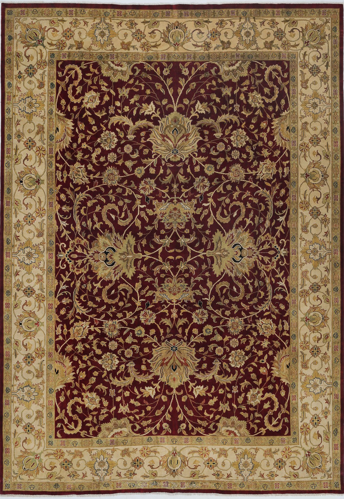 Hand Knotted Ziegler Wool Rug - 9'9'' x 13'10''