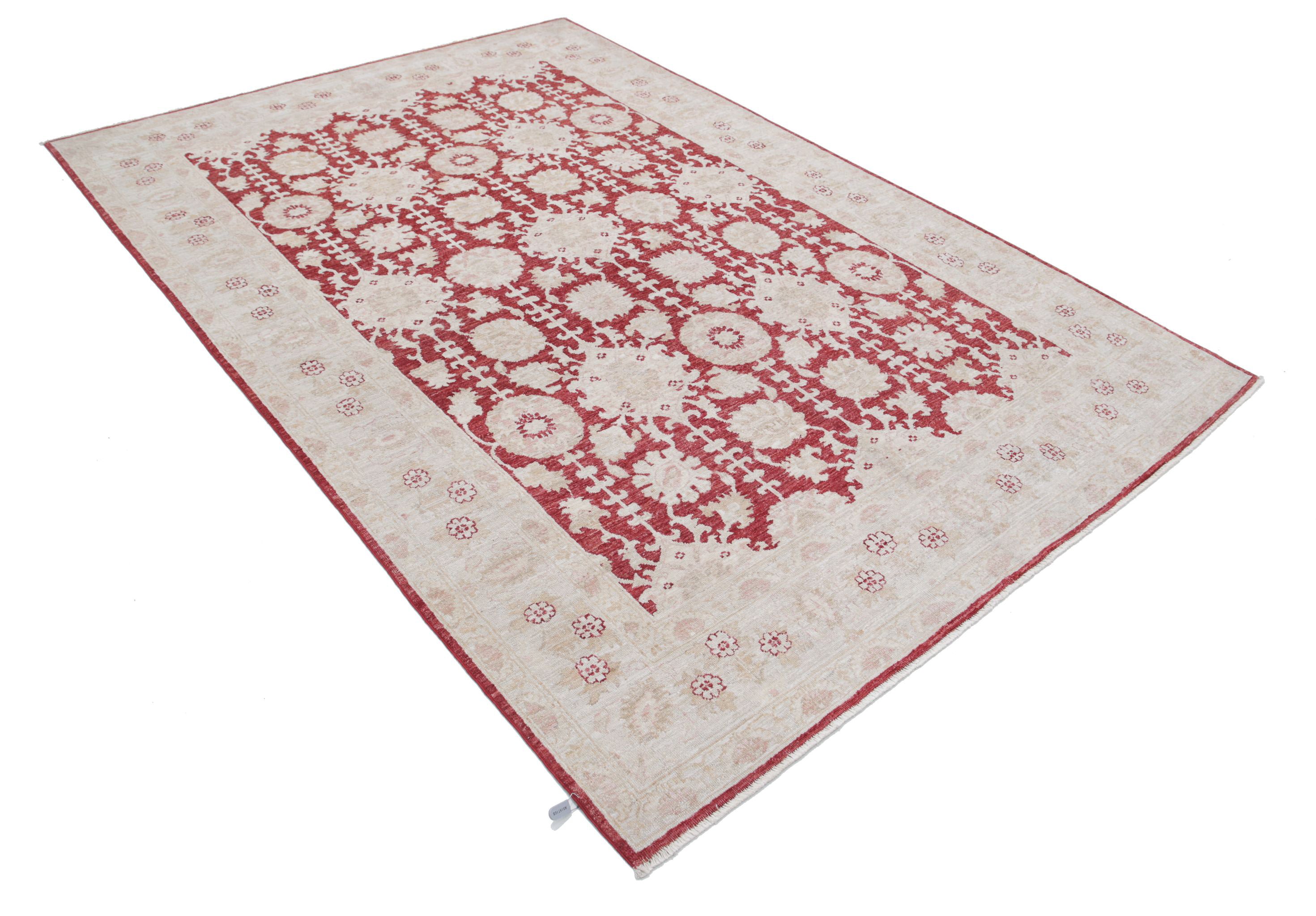 Alfombra de lana fina Ziegler anudada a mano - 5'11'' x 8'8''