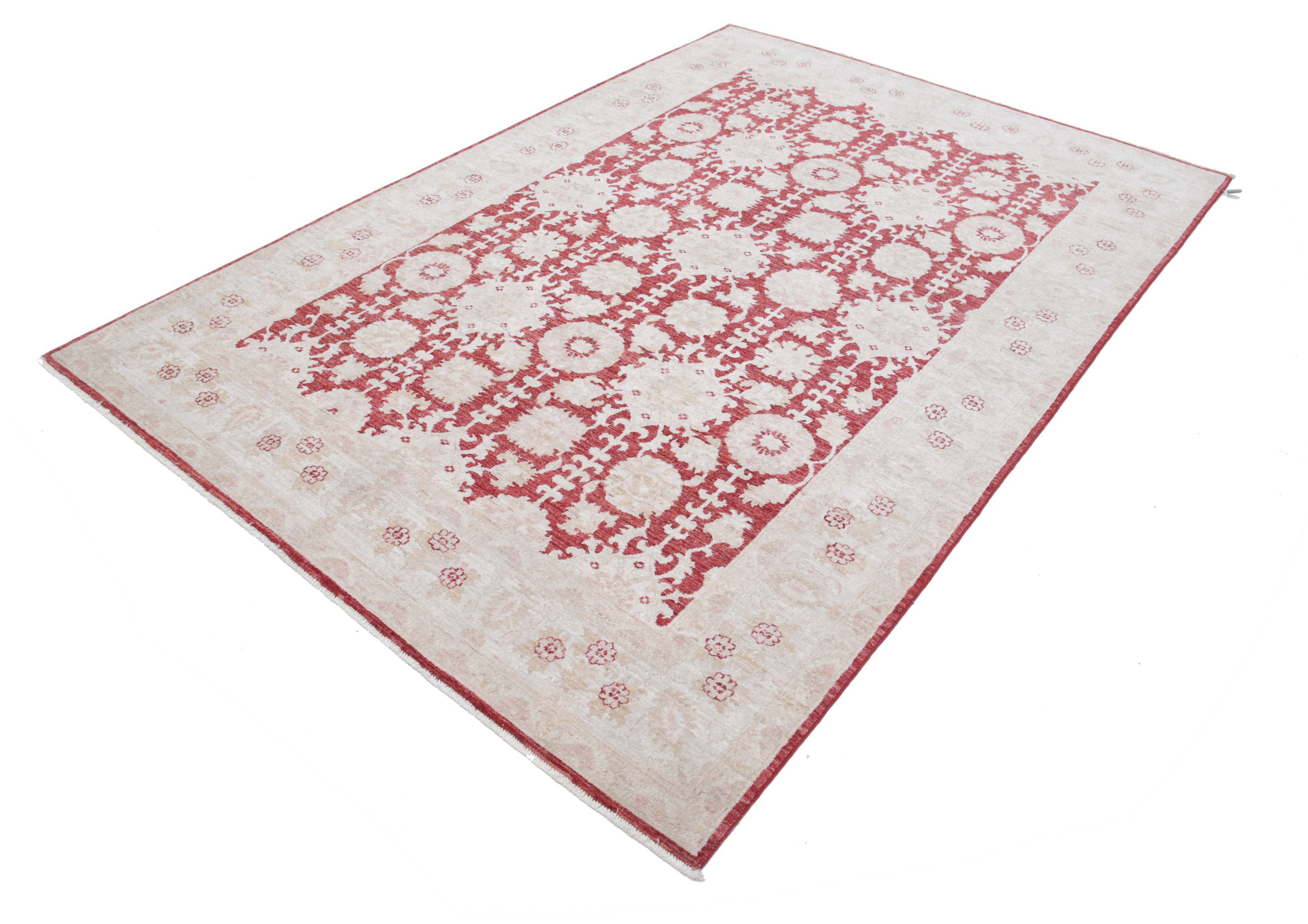 Alfombra de lana fina Ziegler anudada a mano - 5'11'' x 8'8''